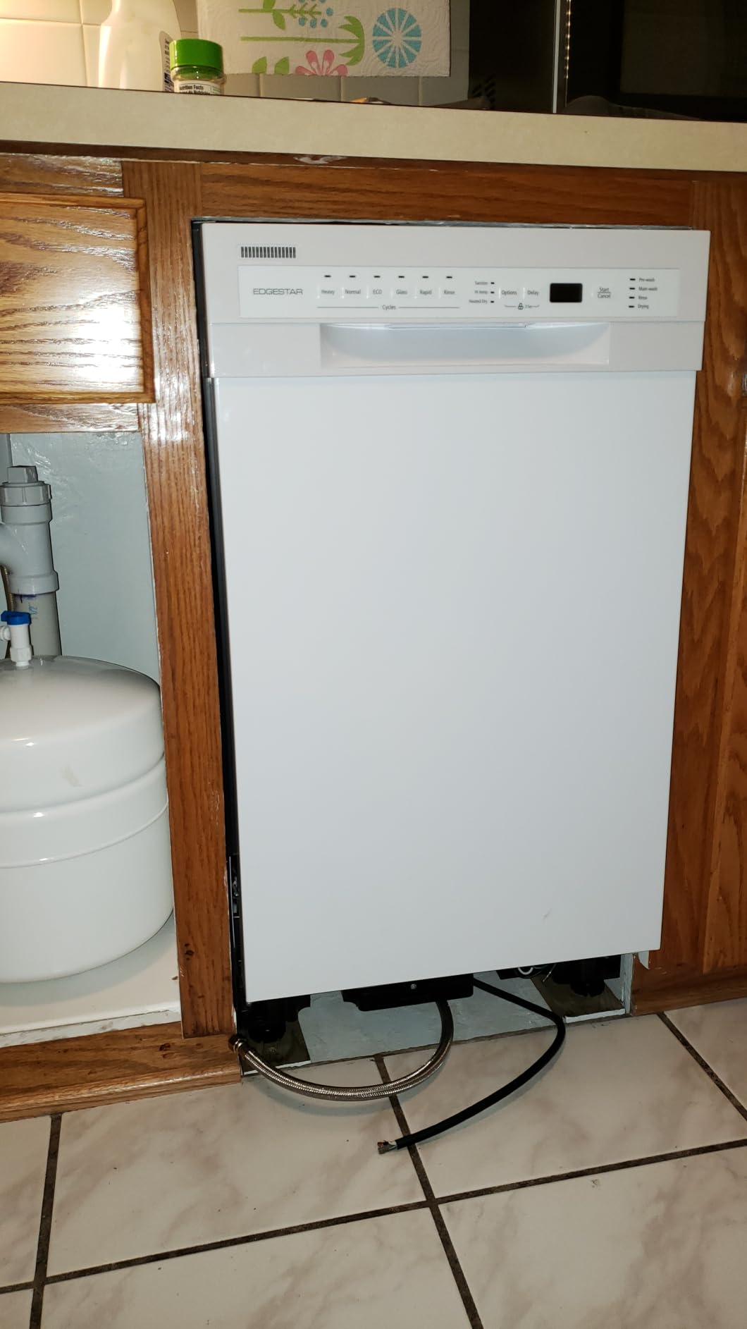 EdgeStar BIDW1802WH 18 Inch Wide 8 Place Setting Built-In Dishwasher customer photo 1