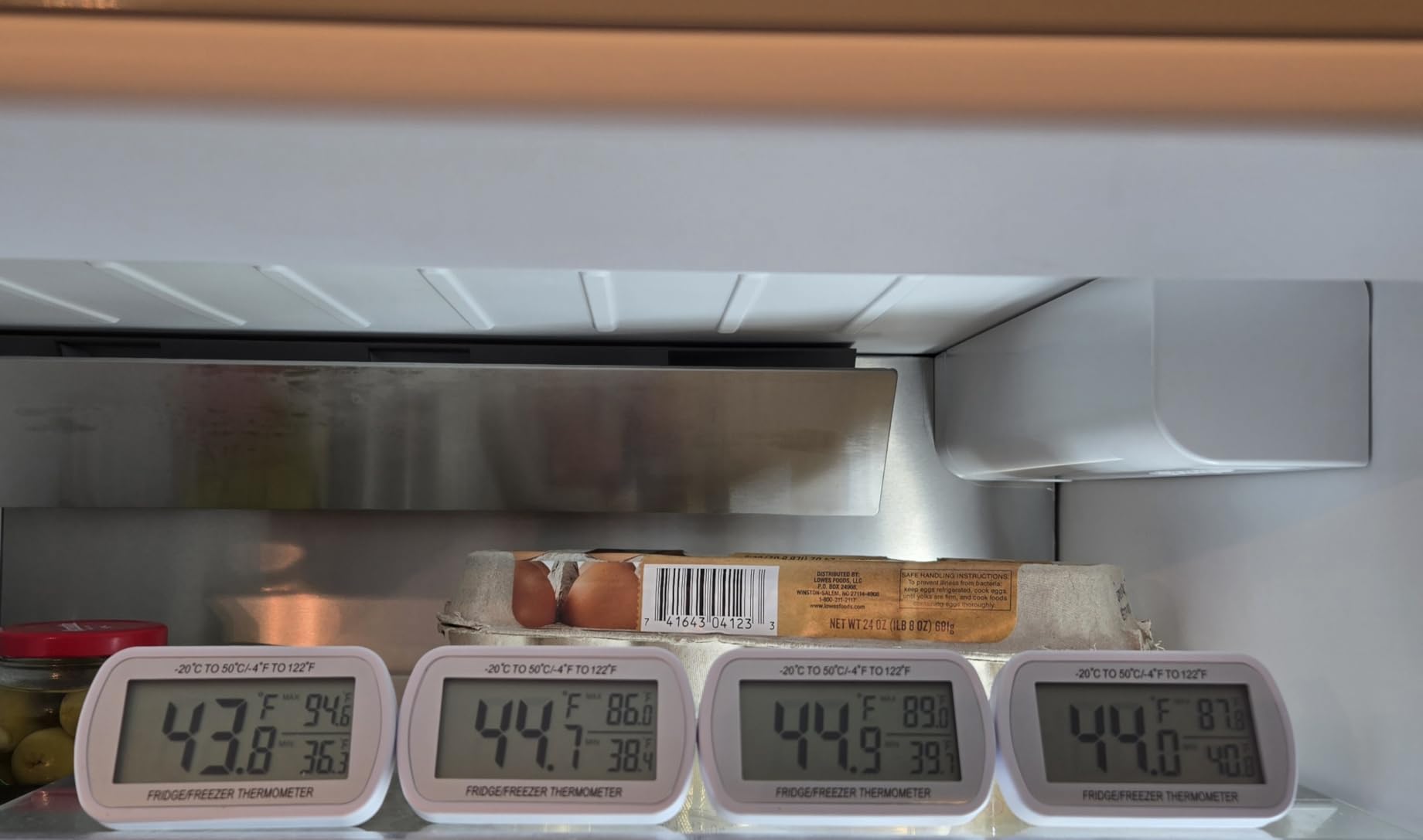 Waterproof Refrigerator Fridge Thermometer, Digital Freezer Room Thermometer, Max/Min Record Function Large LCD Screen and Magnetic Back for Kitchen, Home, Restaurants (2 Pack) customer photo 2