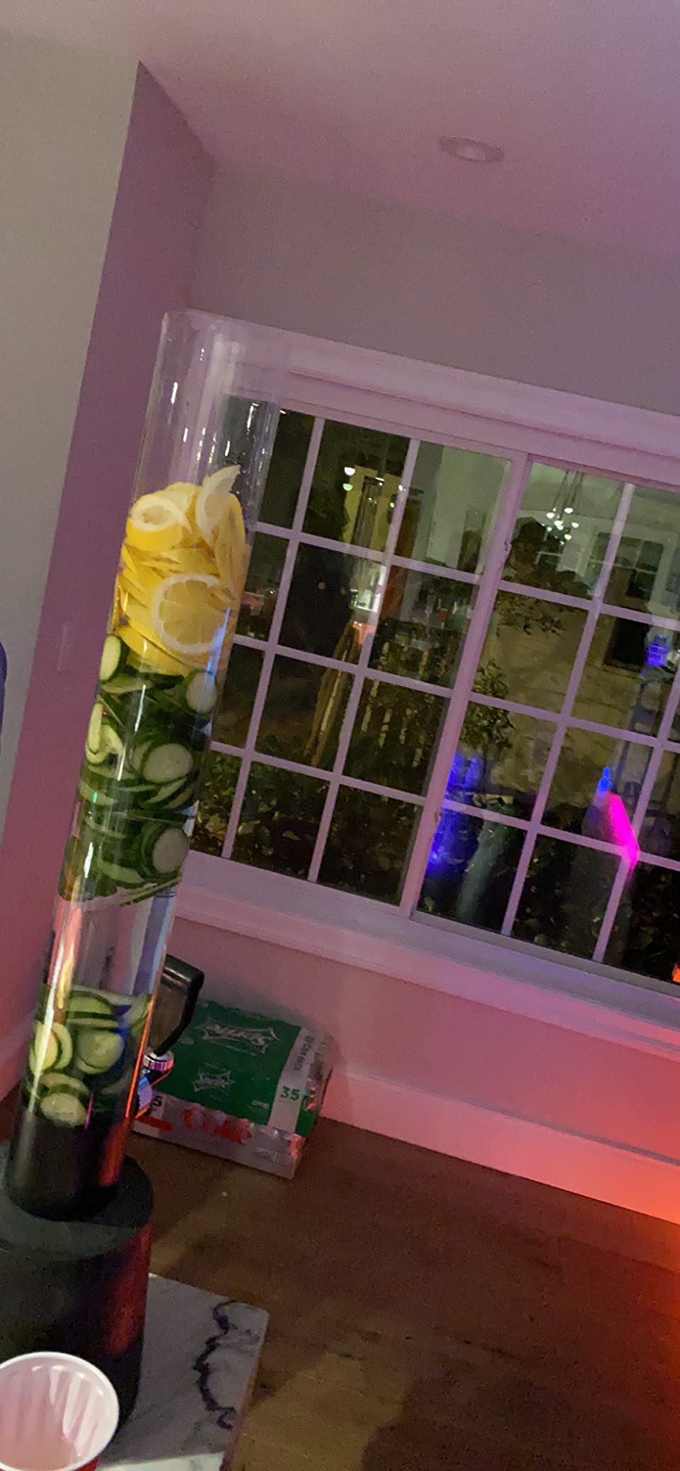 BeerSquad Beer Tower - 3L 100 oz. Clear Beverage Tower Dispenser with Included Ice Tube, Easy Clean, Dual Action Integrated Tap customer photo 1