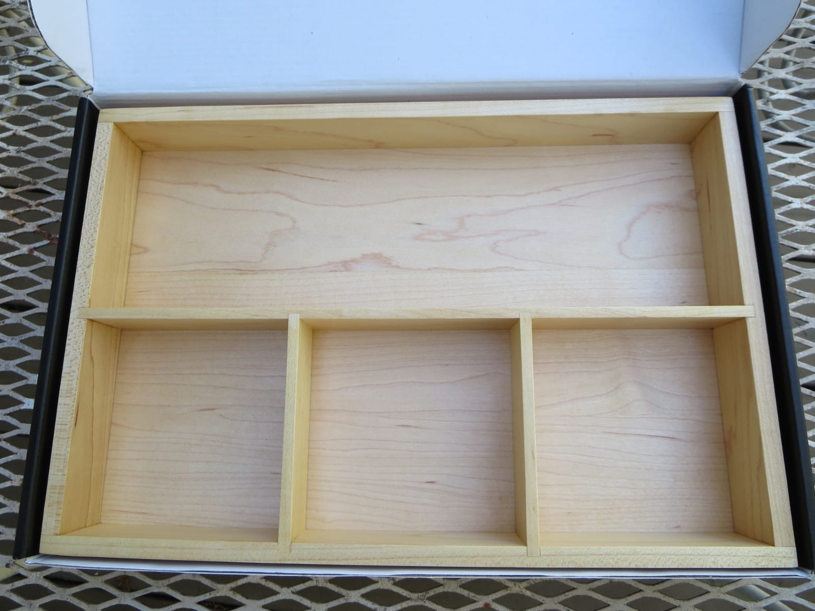 pandapark Wood Organizer Tray, Black Walnut, Desk & Drawer Storage Box (Walnut Master) customer photo 1