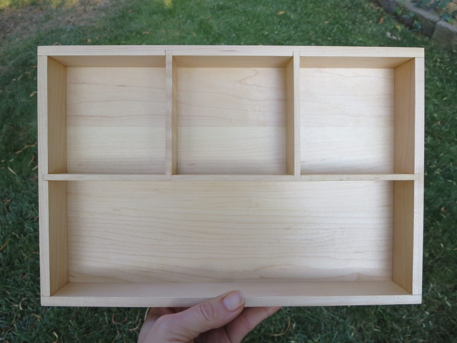 pandapark Wood Organizer Tray, Black Walnut, Desk & Drawer Storage Box (Walnut Master) customer photo 2
