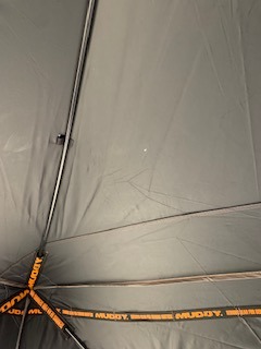 Muddy Infinity Camo Shadow Mesh Windows Black Backed Water Resistant Heavy-Duty 600 Denier Fabric Ground Blind, 3-Person customer photo 1