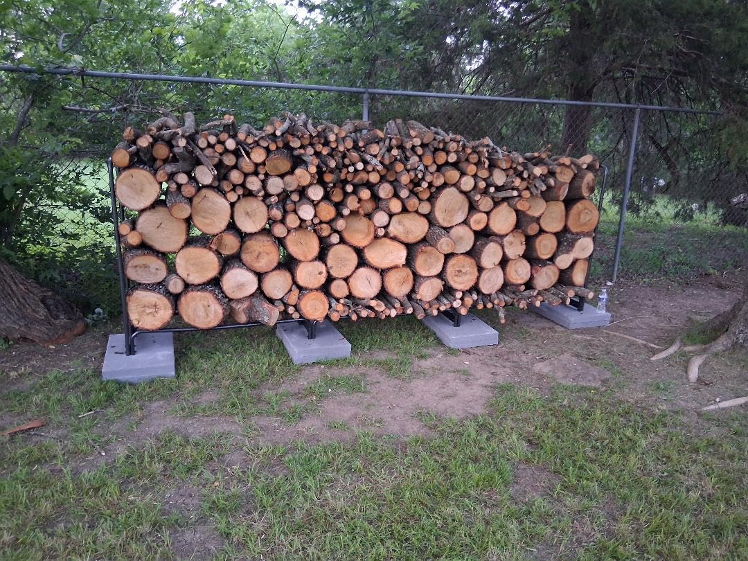 VIVOHOME 4 ft Heavy Duty Firewood Rack Outdoor with Cover, Black | Fire Wood Storage Rack, Log Holder and Cover Combo Set with Zipper customer photo 1