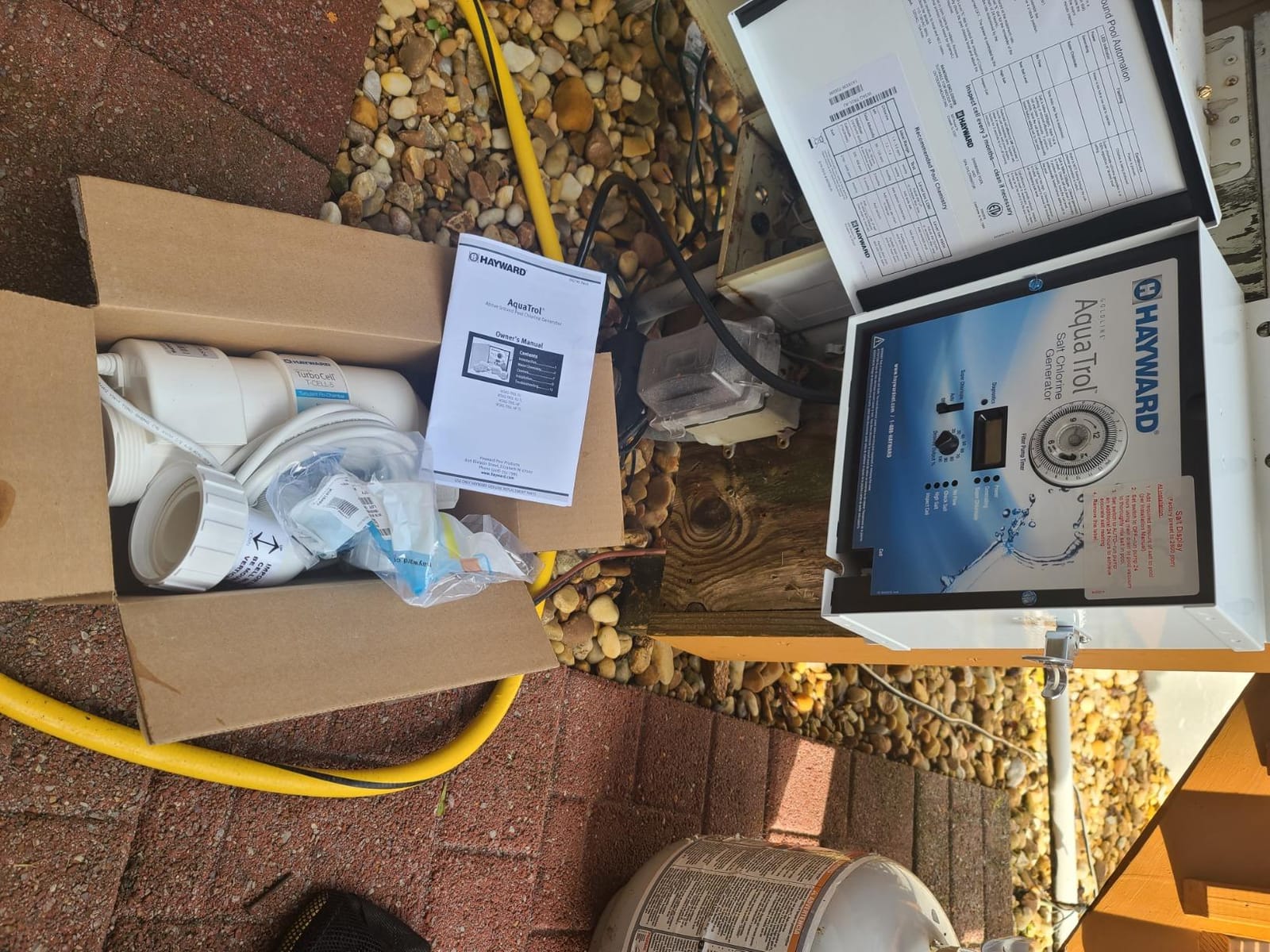 W3AQ-TROL-RJ AquaTrol Salt Chlorination System for Above Ground Pools up to 18,000 Gallons with Return Jet Fittings, Straight Blade Line Cord and Outlet customer photo 2