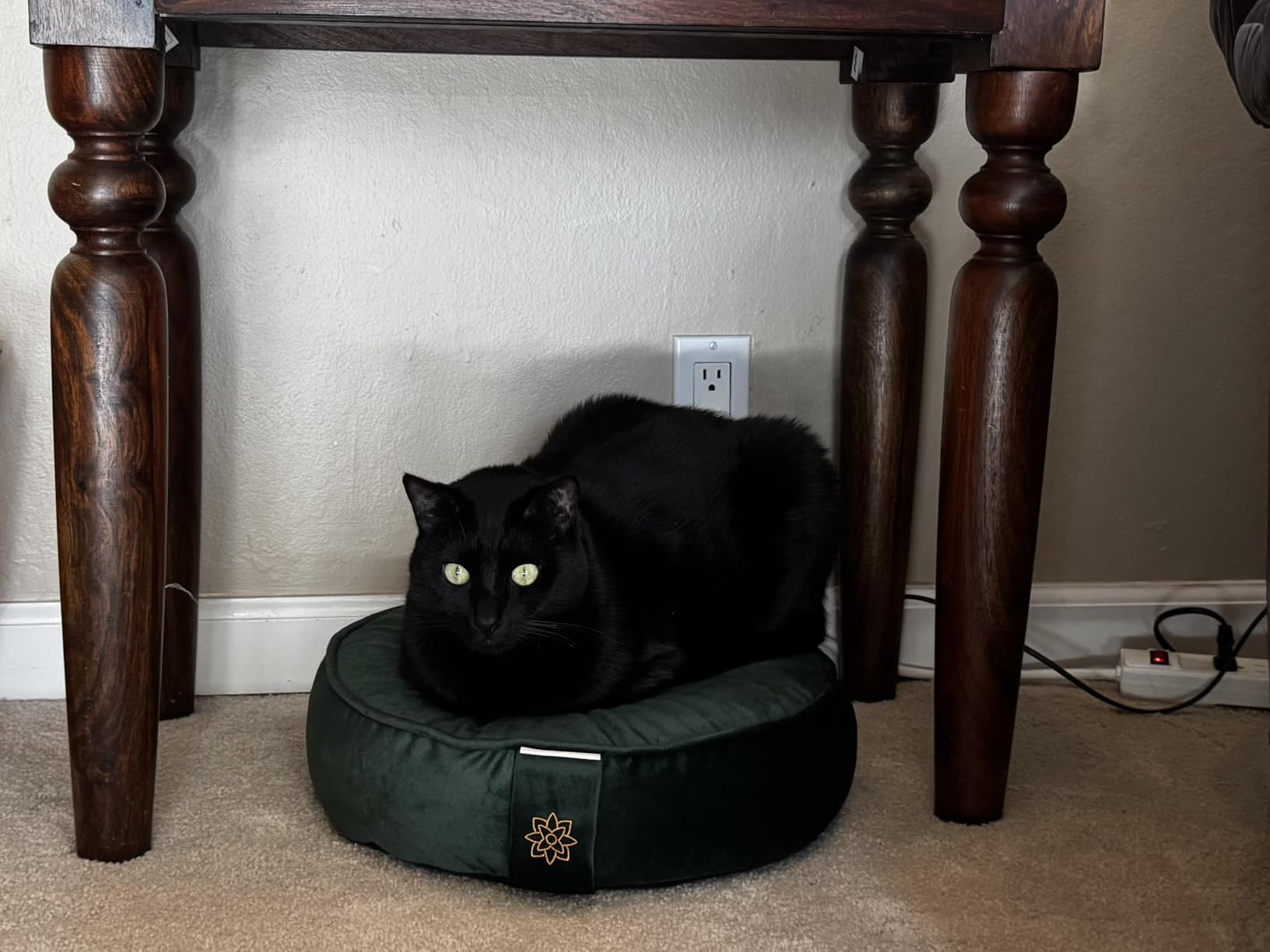 Mindful Modern Velvet Meditation Cushion customer photo 2