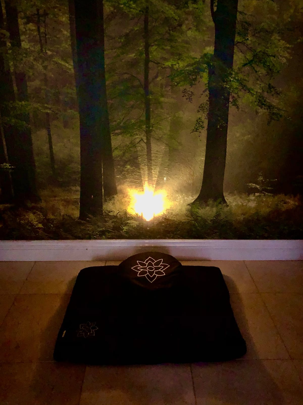 Mindful & Modern Zabuton Meditation Mat - Cotton Filled Yoga and Meditation Pad - Zabuton Meditation Cushion for Kneeling and Sitting Support - Large Rectangular Sitting Floor Pillow for Bench or Zafu customer photo 1