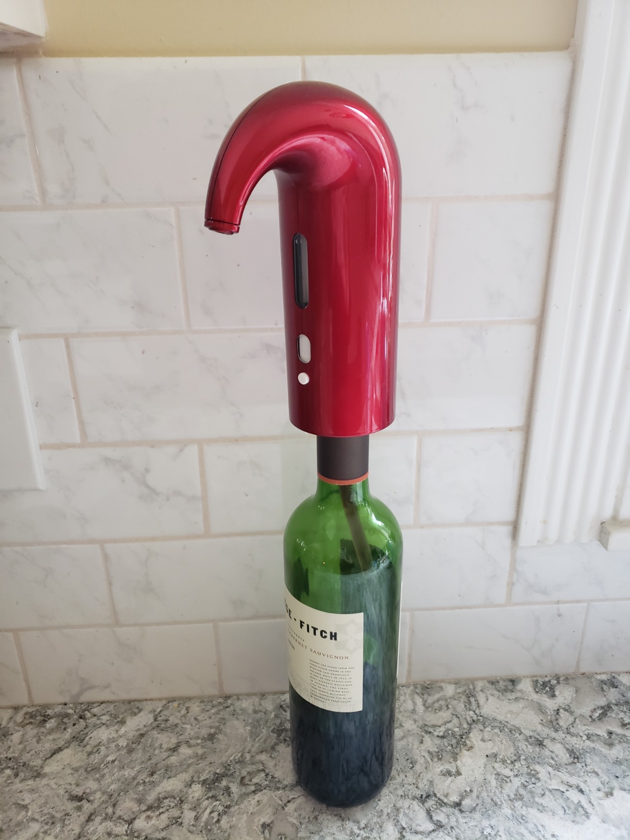 Wine Aerator Electric Wine Decanter Best Sellers One Touch Red - White Wine Accessories Aeration Work with Wine Opener for Beginner Enthusiast - Spout Pourer - Great Fathers Day Gift customer photo 2