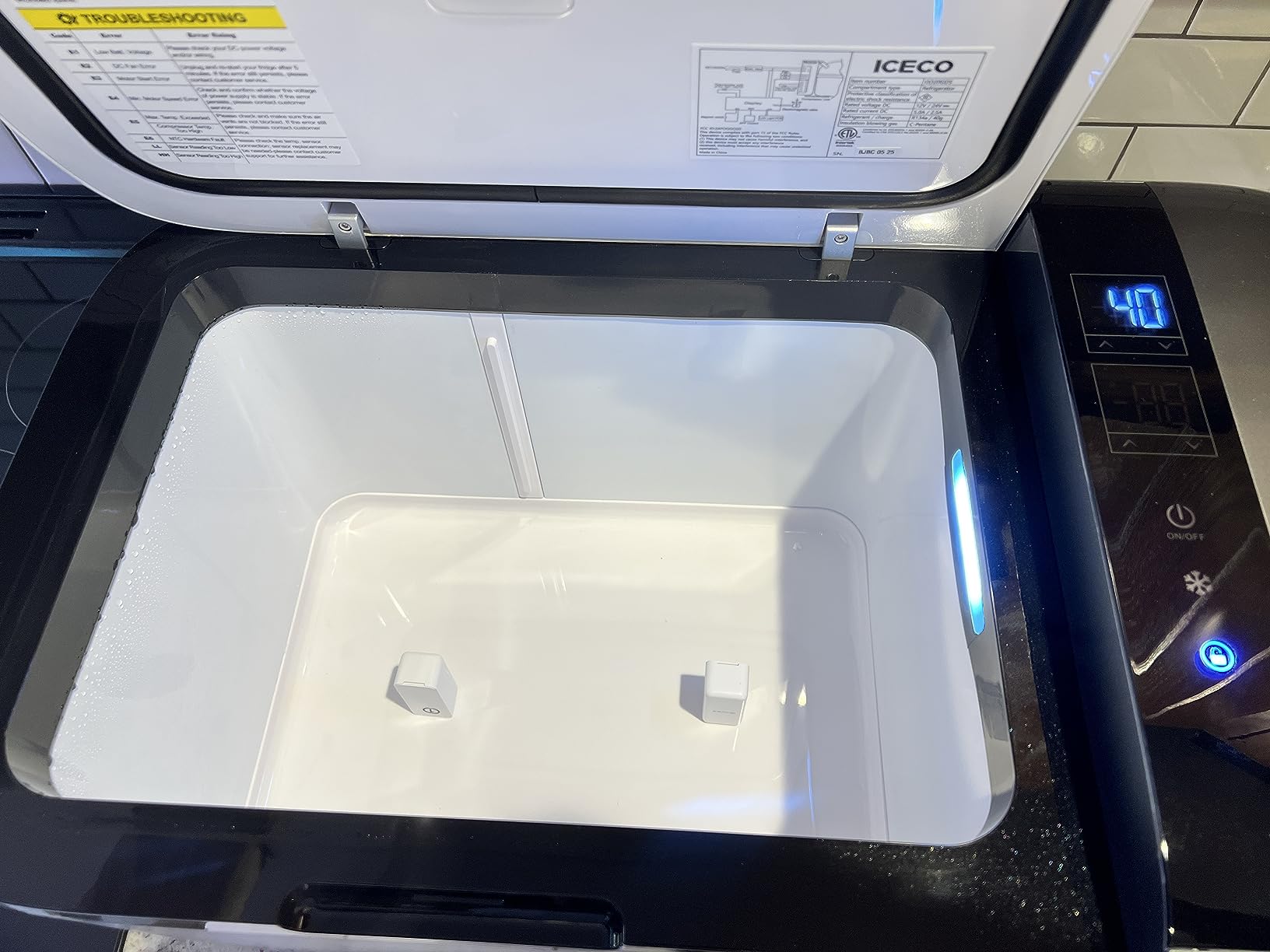 ICECO GO20 21 Quart/20 Liter Dual Zone 12 Volt Refrigerator, Portable Refrigerator with SECOP Compressor, 0℉ to 50℉ customer photo 1