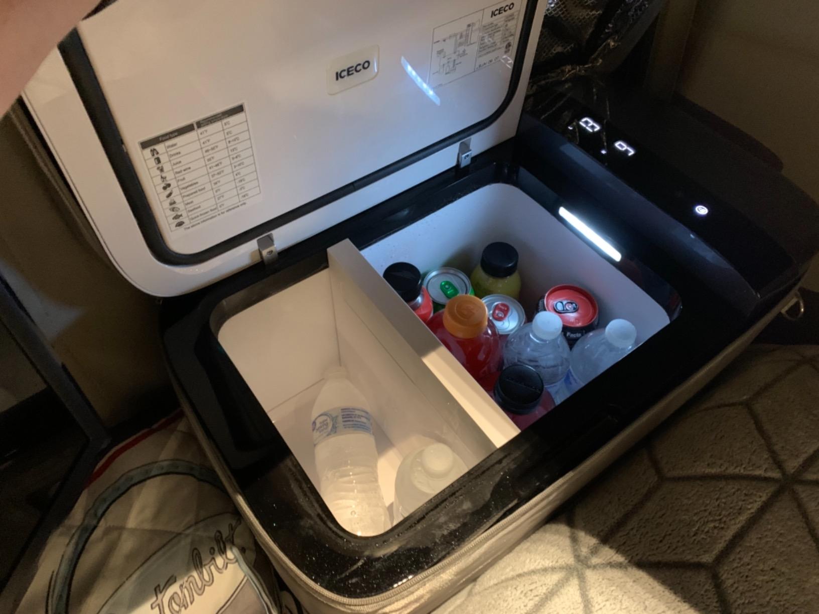 ICECO GO20 21 Quart/20 Liter Dual Zone 12 Volt Refrigerator, Portable Refrigerator with SECOP Compressor, 0℉ to 50℉ customer photo 2