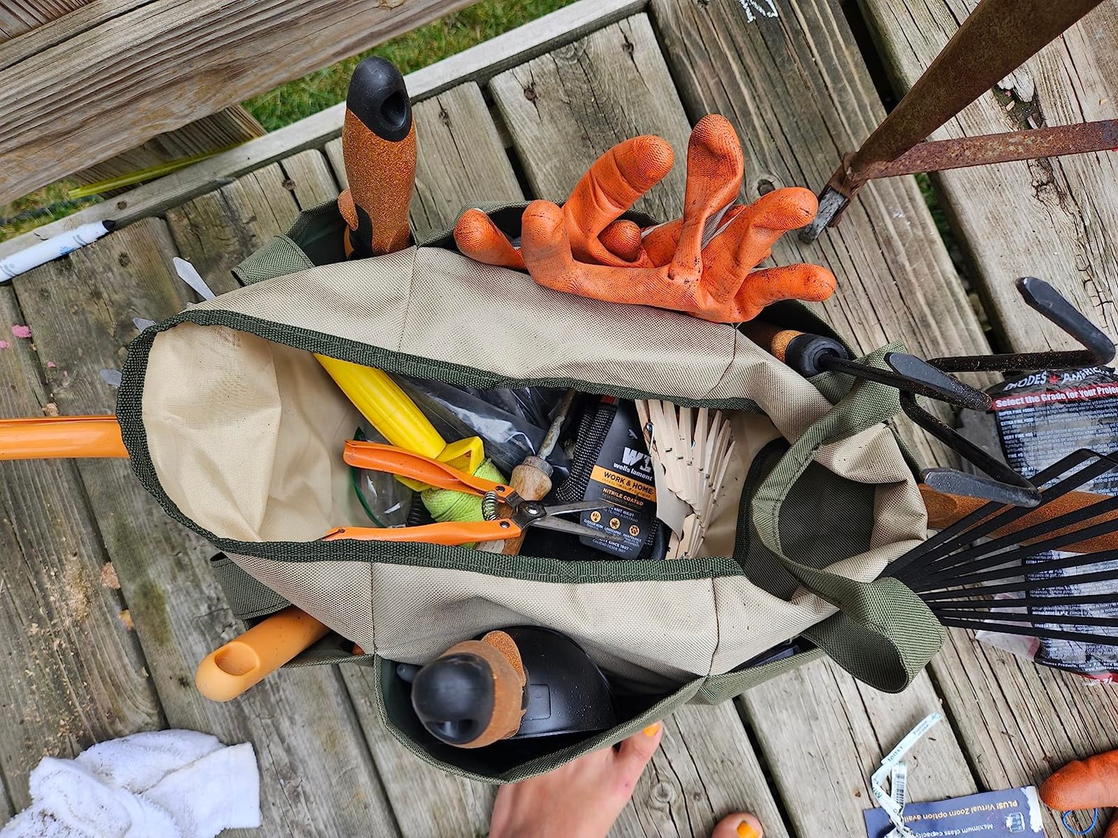 Garden Tool Set, 5 Pieces, Heavy Duty Powder Coated Steel, Cork Handle customer photo 2
