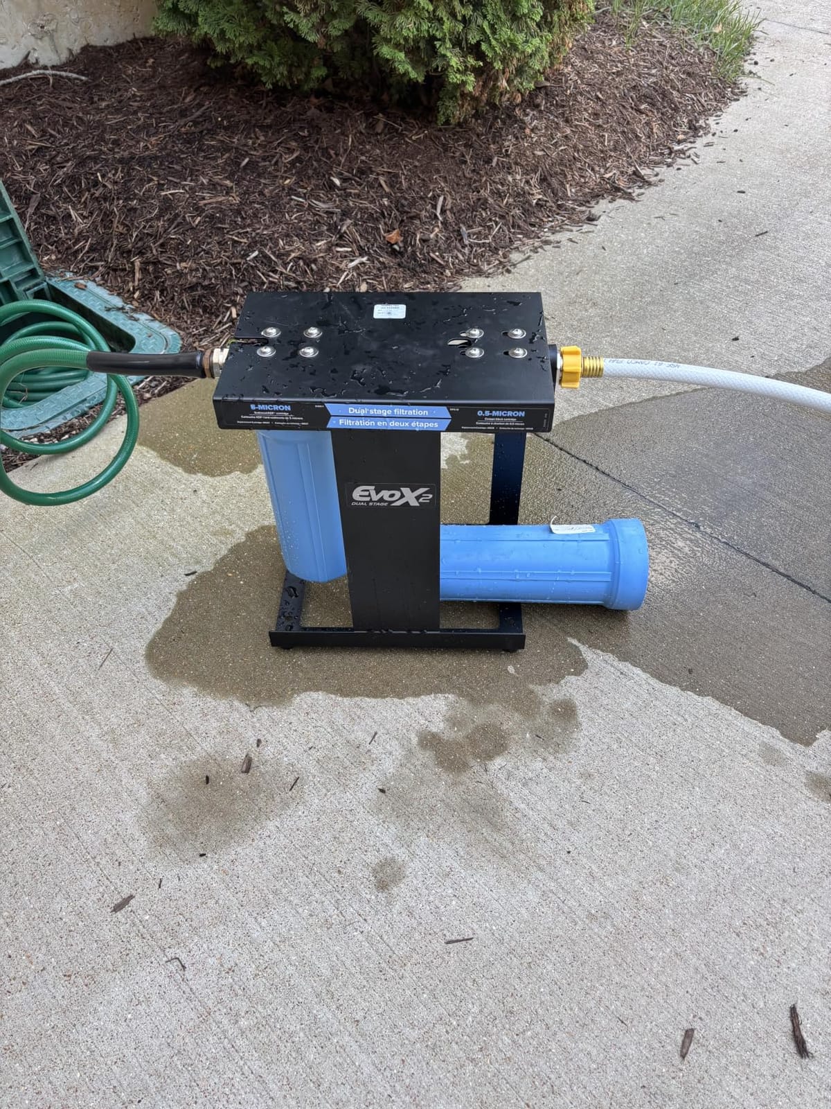 Camco EVO X2 Dual Stage Camper/RV Water Filter Kit - Made in the USA | 2 Stage Filtration w/KDF & GAC - Filters Out Bad Taste, Odors, Lead, Bacteria & More - Replaceable Filters - (40639) customer photo 2