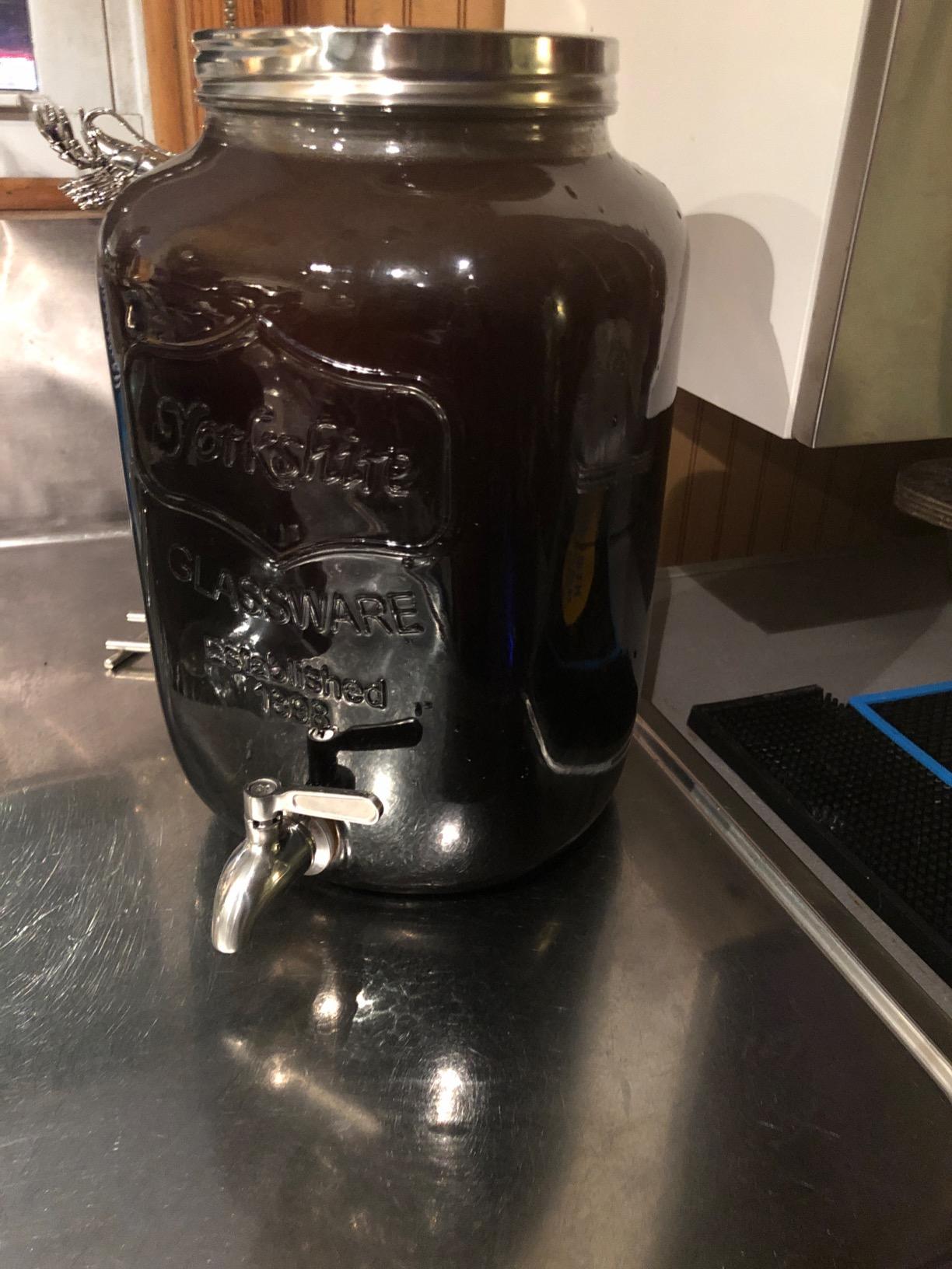 2-Gallon Cold Brew Coffee Maker - Commercial Size Extra Large Glass Dispenser with Metal Spigot, Reusable Metal Filter & Airtight Lid - Big Batch Brewing by KitchenToolz customer photo 1