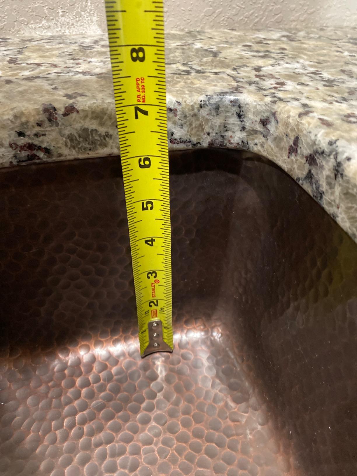 Monarch Abode Kitchen & Bar Sink - 21-inch Milan Dual Mount Drop in Kitchen Sink, Hand Hammered Pure Copper Sinks, Drop in Bar Sinks or Undermount, Deep Single Rectangular Bowl customer photo 1