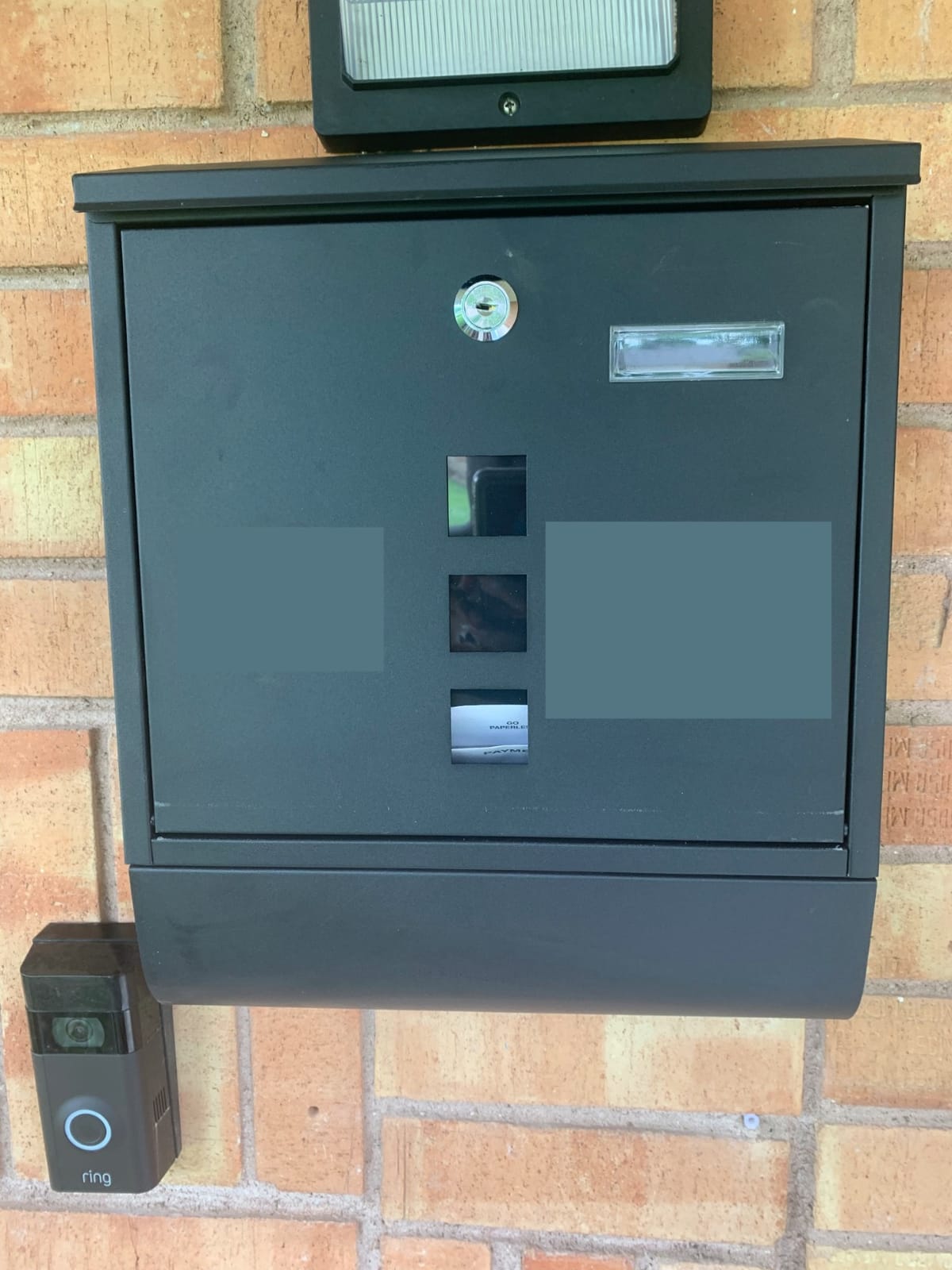 Stainless Steel Mailboxes with Key Lock, Wall Mounted Large Capacity Mailbox with Newspaper Compartment, Silver, 15.4