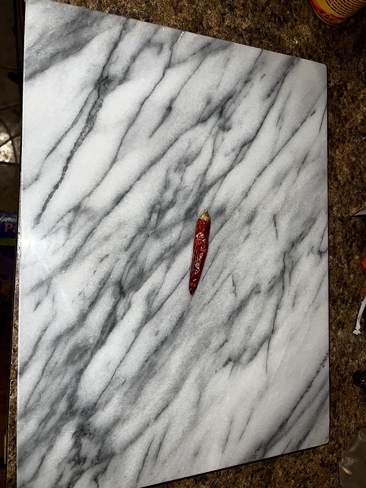 Thirteen Chefs Marble Cutting Board - 16 x 12 Inch Marble Slab Pastry Board for Charcuterie, Cheese, Dough, Dessert - Decorative Stone Cutting Board for Kitchen and Home customer photo 1