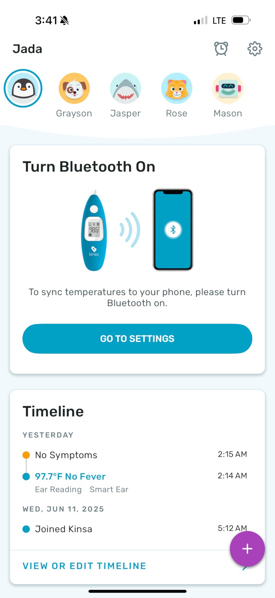 Kinsa Smart Ear Infrared Digital Thermometer for Fever | FDA-cleared medical termometro for body temperature readings for all ages; smartphone app tracks symptoms and offers guidance customer photo 2