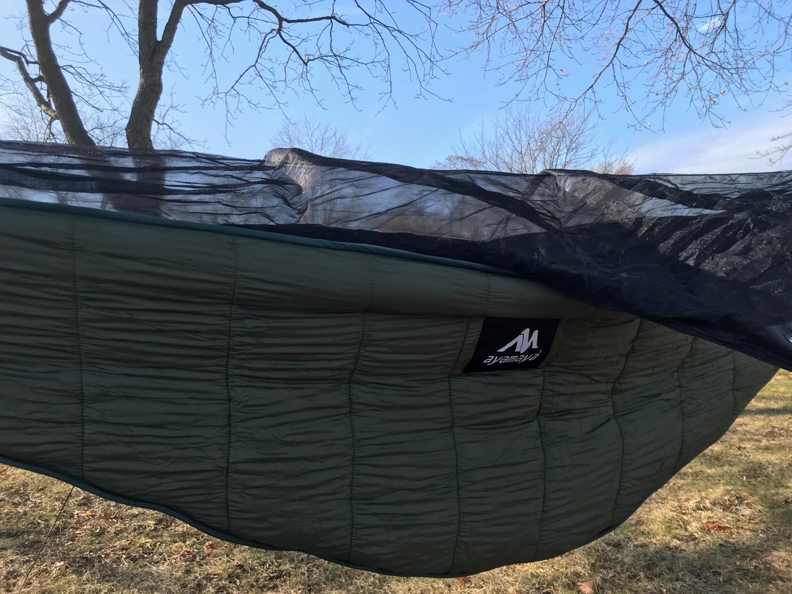 AYAMAYA Single & Double Hammock Underquilt, 4 Season Camping Hammock Quilt | Full Length Under Quilts, Winter Cold Weather Warm UQ Blanket Bottom Insulation for Camping, Hiking, Backpacking, Backyard customer photo 1