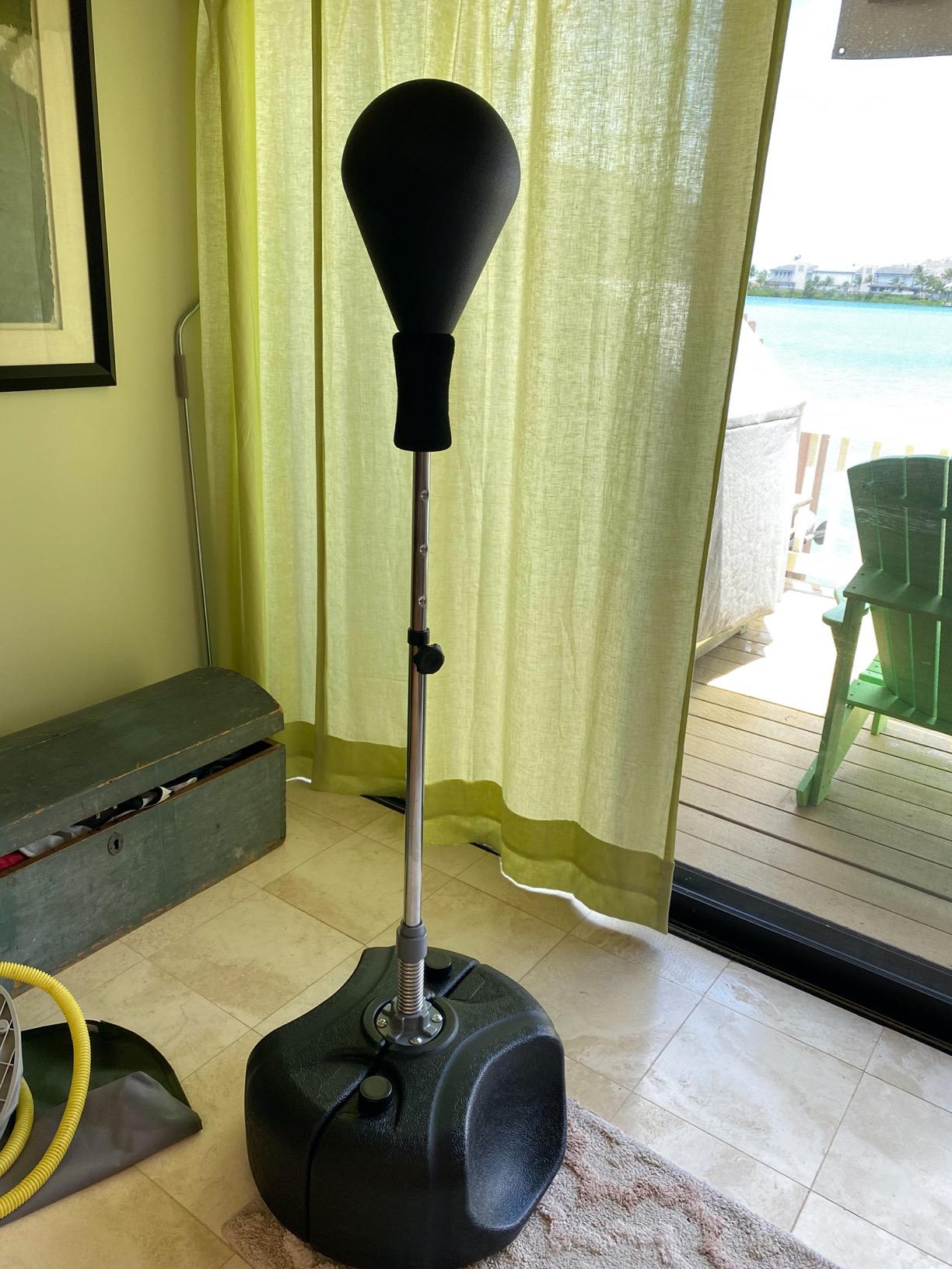 Tech Tools Punching Bag with Stand Adjustable Boxing Speed Bag Teens Adults customer photo 2
