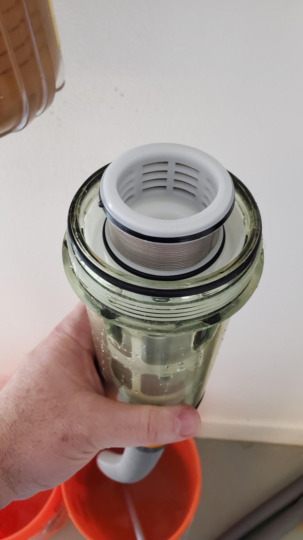 iSpring WSP50ARB Big Spin Down Sediment Filter, Sediment Buster, 50 Micron | Whole House Water Prefilter for Well Water, Auto Flushing Module, 316L Stainless Steel Mesh, Built-In Scraper, Brass Top customer photo 2