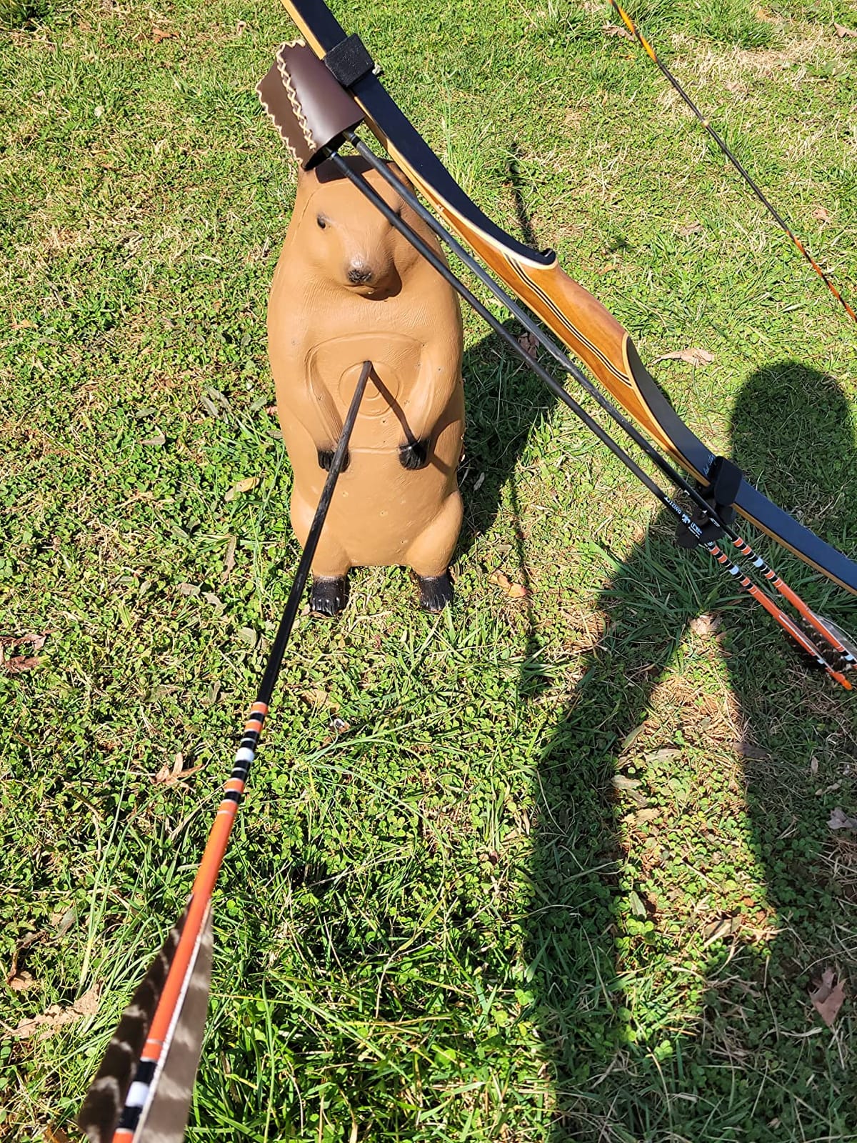BIGSHOT Real Wild 3D Groundhog Archery Target - Self-Healing Foam Hunting Practice Target with IBO Scoring Rings - Field Point Compatible - Realistic Target for Compound & Recurve Bows customer photo 1