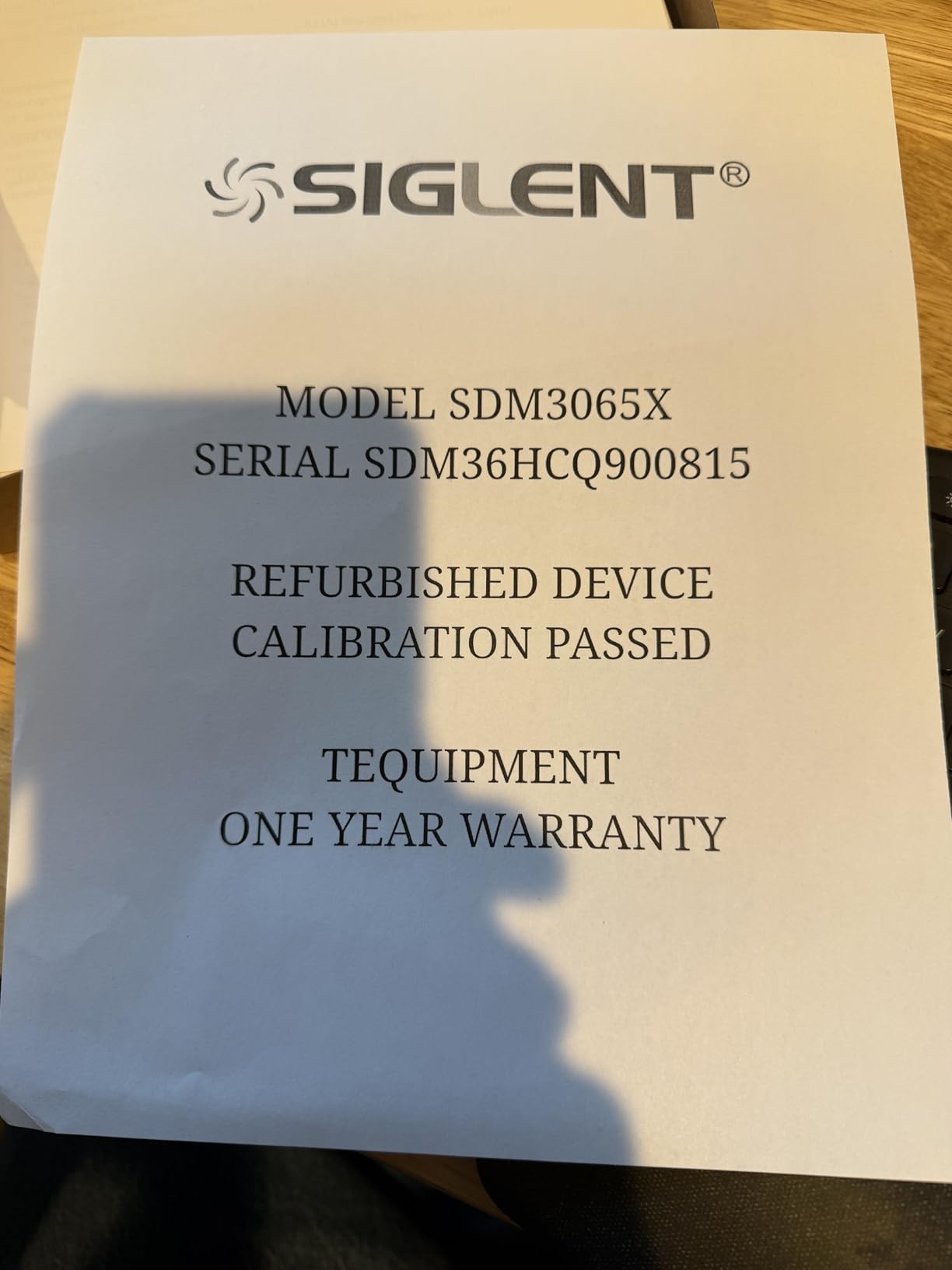 Siglent Technologies SDM3065X 6 1/2 Digit Digital Multimeter, DMM customer photo 1