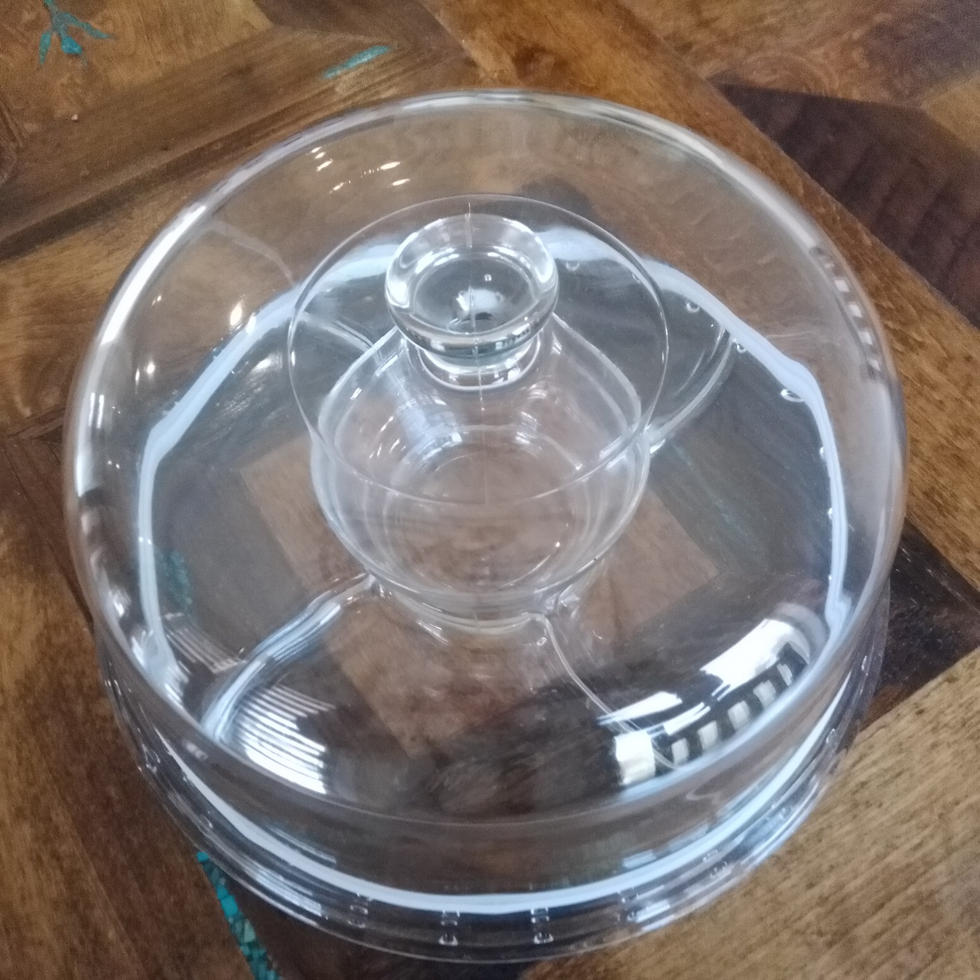 Royalty Art Glass Cake Stand with Dome, 6-in-1 Convertible Server (Punch Bowl Mode) customer photo 2