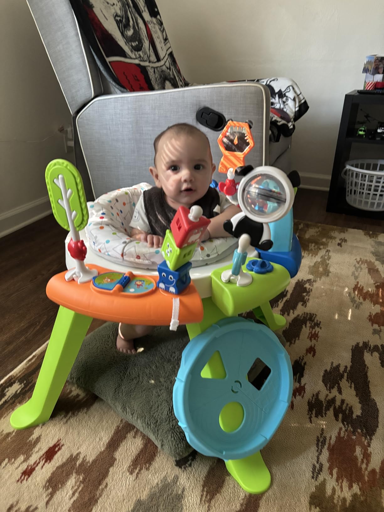 Fisher-Price Baby to Toddler Toy 3-in-1 Spin & Sort Activity Center and Play Table with 10+ Activities, Happy Dots customer photo 2