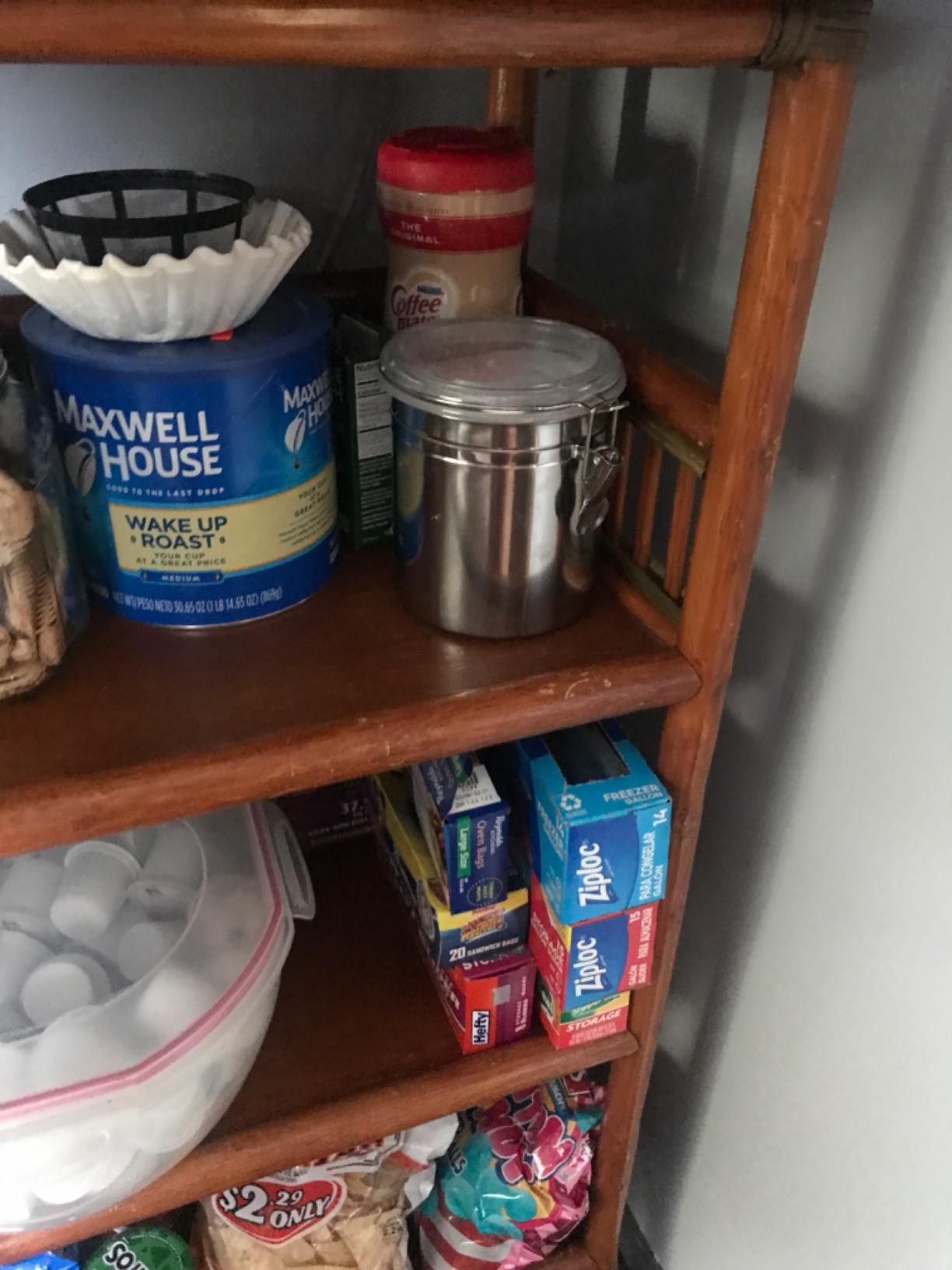 Foraineam 4-Piece Stainless Steel Airtight Canister Set with Clear Arylic Lid and Locking Clamp Food Storage Container Flour Canisters for Coffee, Tea, Snacks customer photo 1