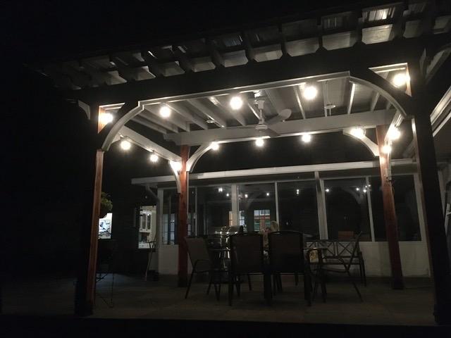 Lightdot 200FT Outdoor String Lights, LED Bistro String Lights with Shatterproof ST38 Vintage Bulbs, 2200K Dimmable, Waterproof Hanging Lights for Porch, Deck, Garden, Backyard, Balcony - ETL Listed customer photo 1