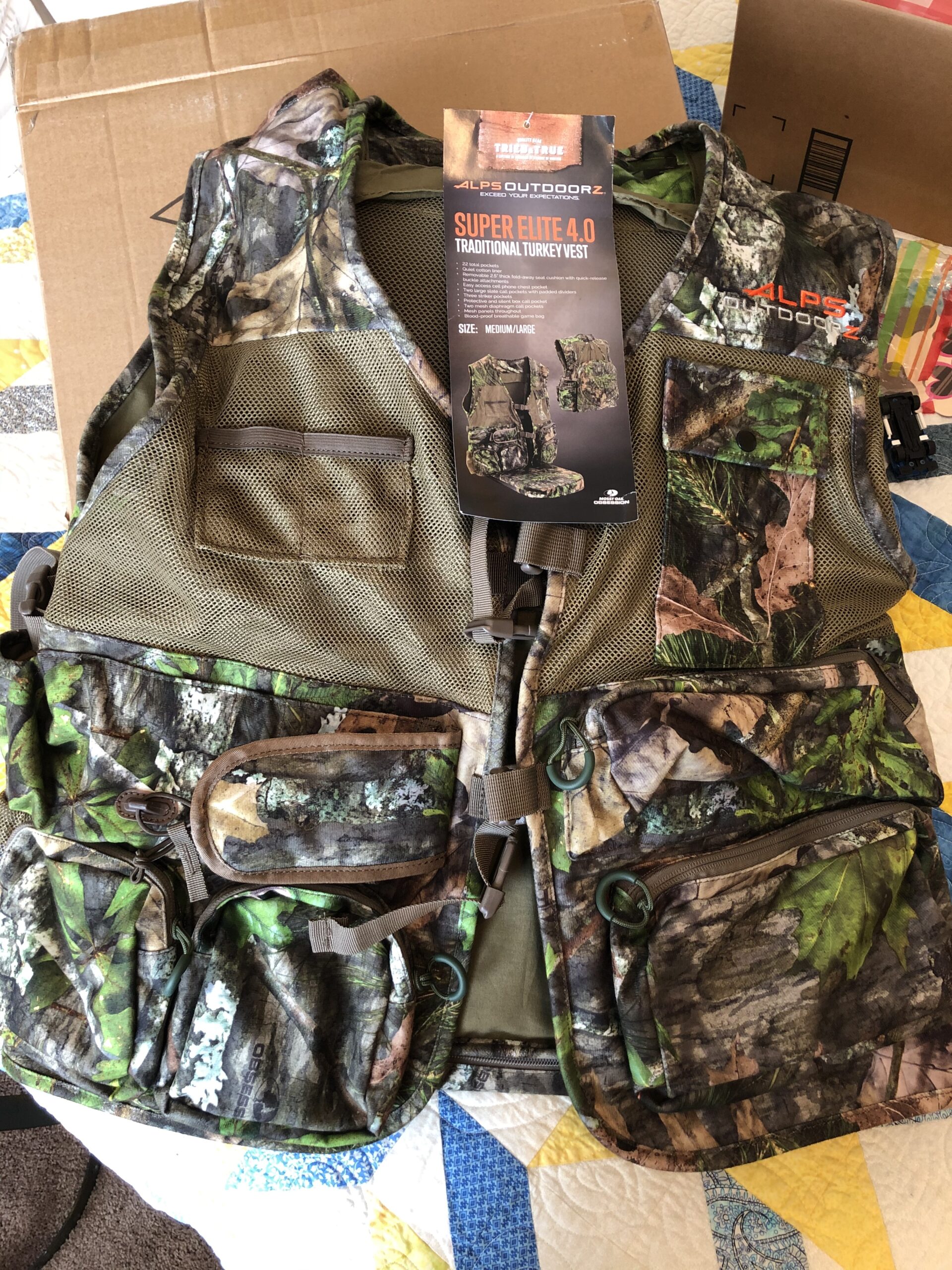 ALPS OutdoorZ Super Elite 4.0 Camo Turkey Vest Featuring Removable Fold Away Seat, Game Bag, and Call and Striker Pockets customer photo 1