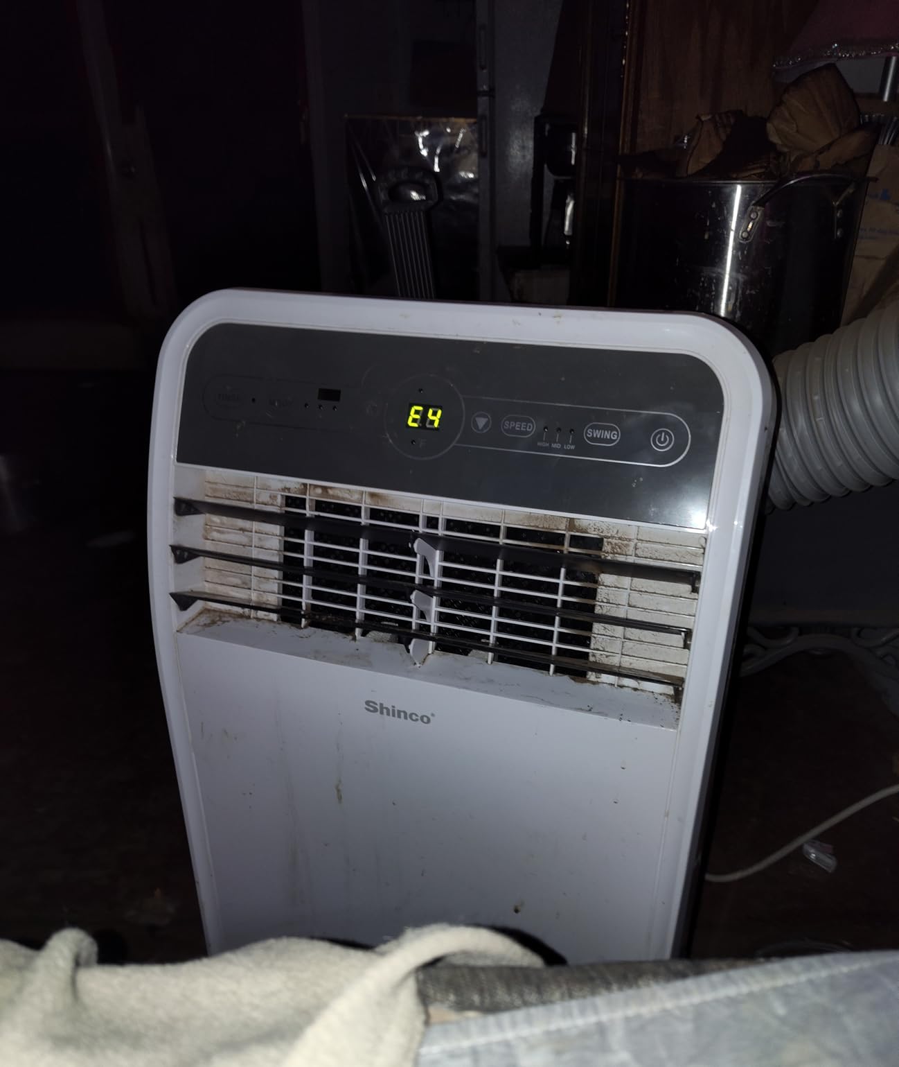 Shinco 12,000 BTU（7,500 BTU SACC) Portable Air Conditioner, Portable AC Unit with Built-in Cool, Dehumidifier&Fan Modes for Room up to 450 sq.ft, with Remote Control, 24 Hour Timer, Installation Kit customer photo 2