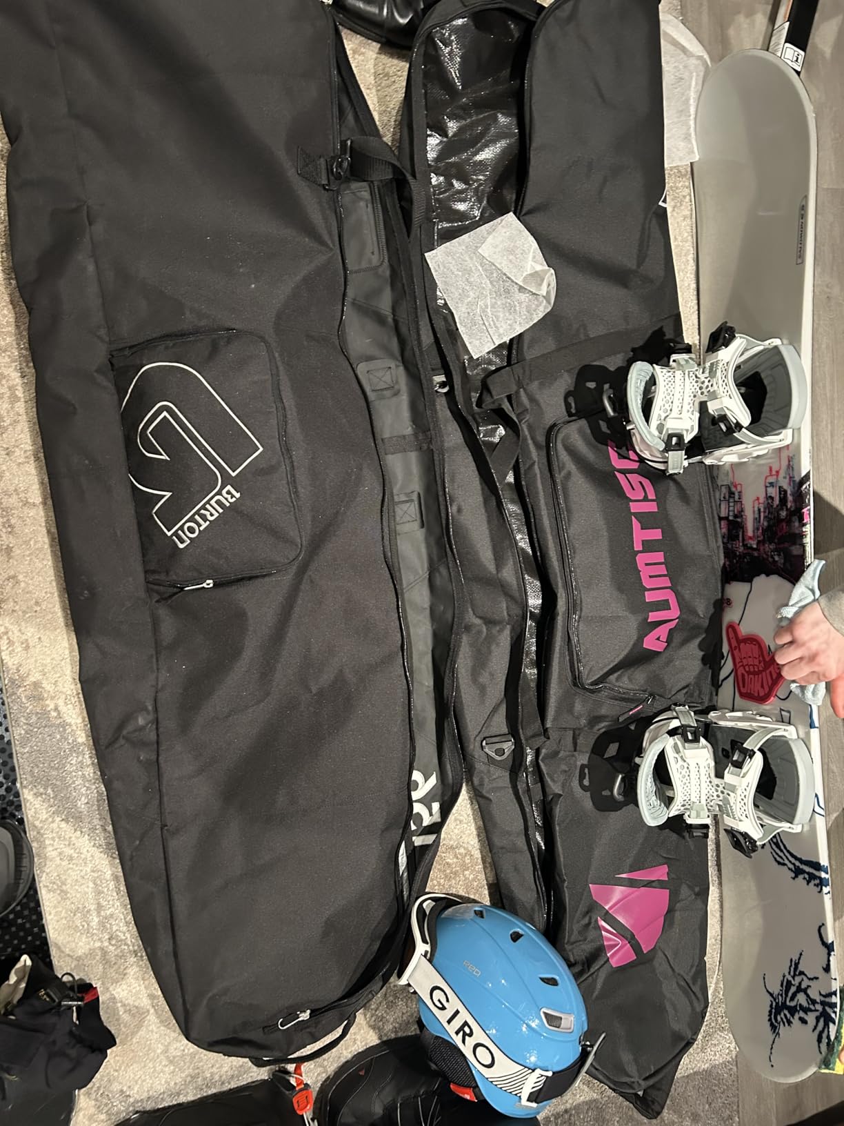 AUMTISC Padded Snowboard Bag for Air Travel, Snowboard Travel Bags for Flying with Gear Pockets customer photo 2