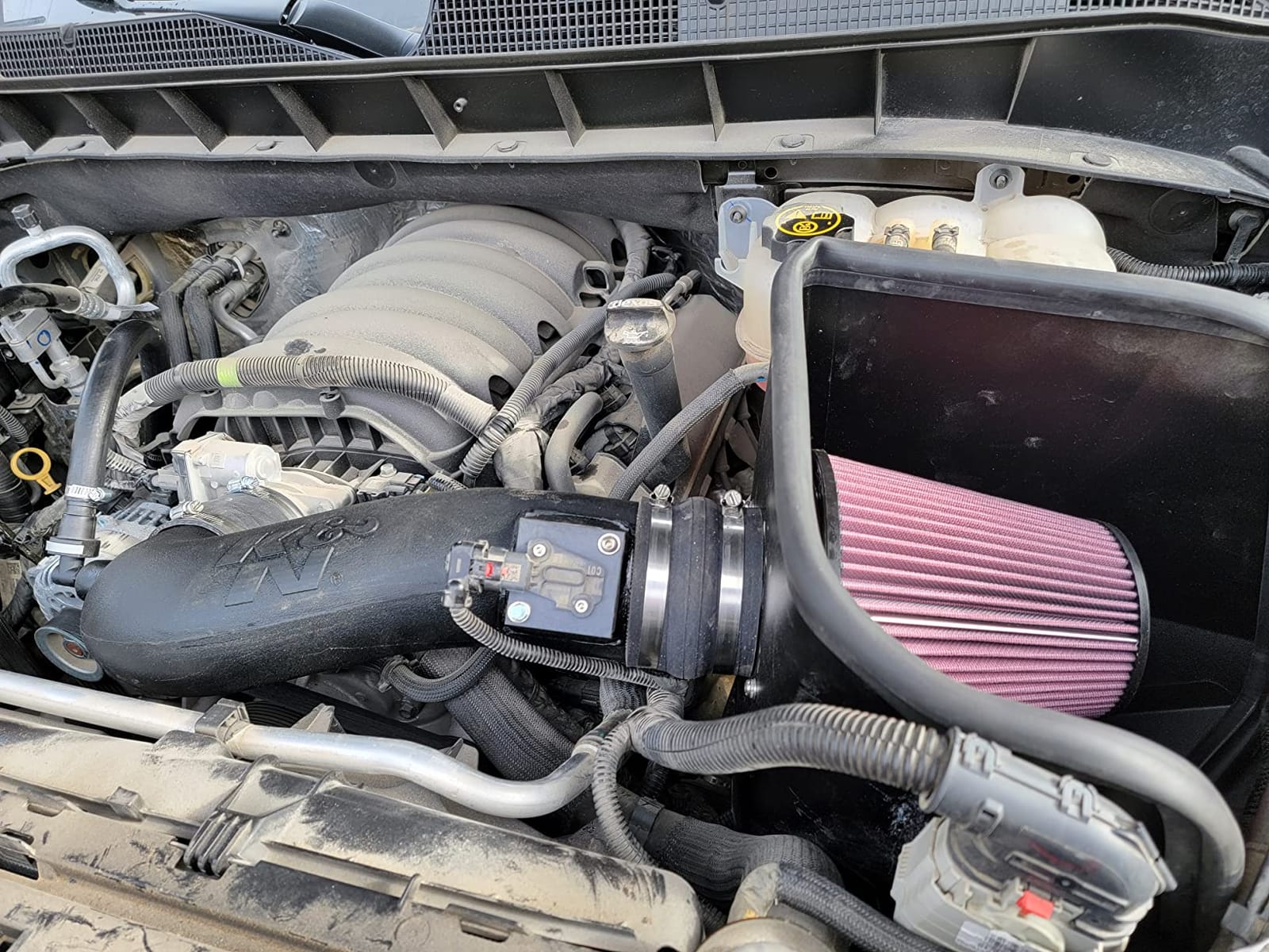 K&N Cold Air Intake System: High-Flow Air Filter, Increase Performance & Towing: Compatible with 2019-2026 Chevy/GMC/Cadillac Silverado 1500, Suburban, Tahoe, Sierra 1500, Yukon, Escalade, 63-3110 customer photo 1