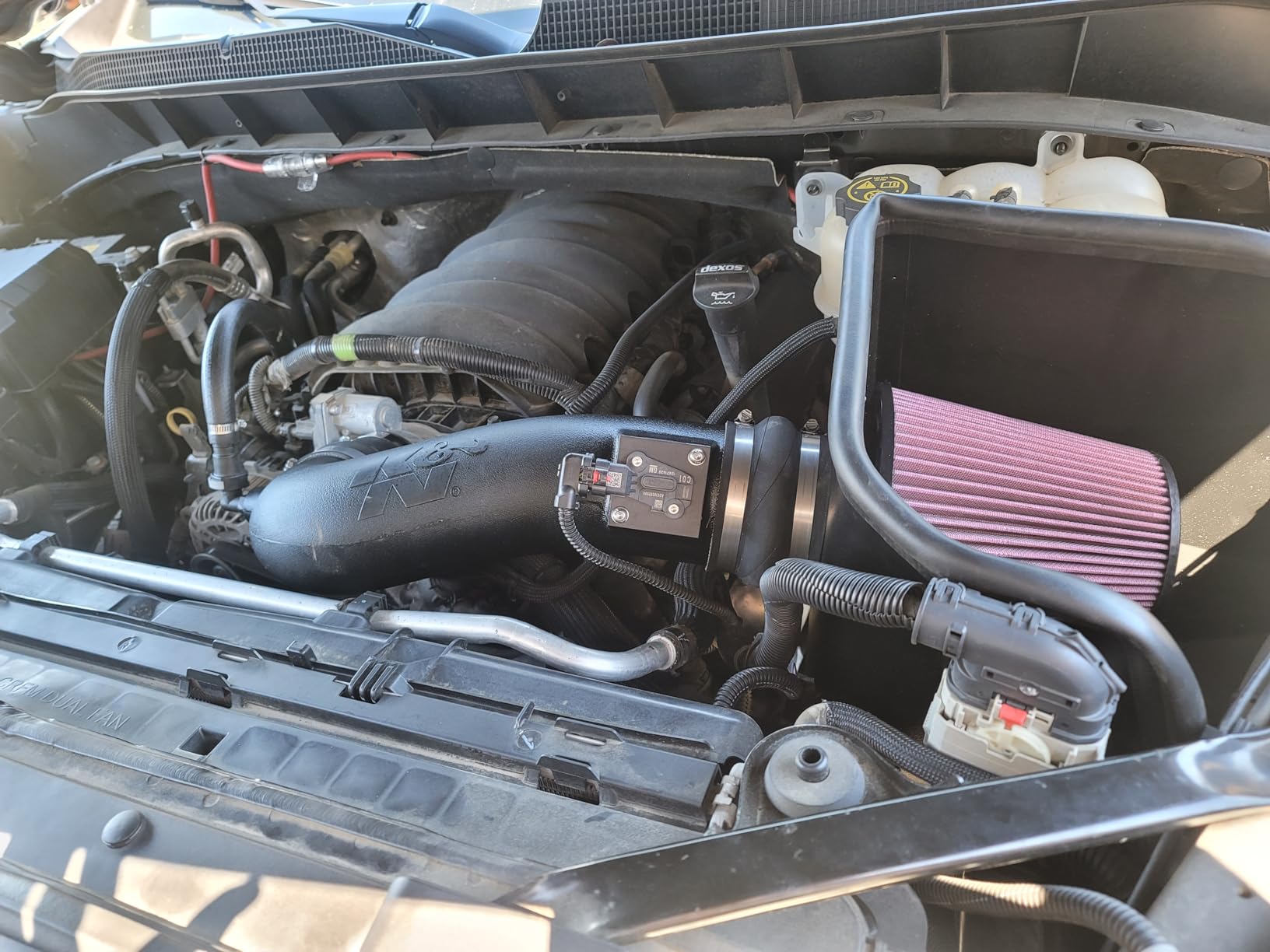 K&N Cold Air Intake System: High-Flow Air Filter, Increase Performance & Towing: Compatible with 2019-2026 Chevy/GMC/Cadillac Silverado 1500, Suburban, Tahoe, Sierra 1500, Yukon, Escalade, 63-3110 customer photo 2
