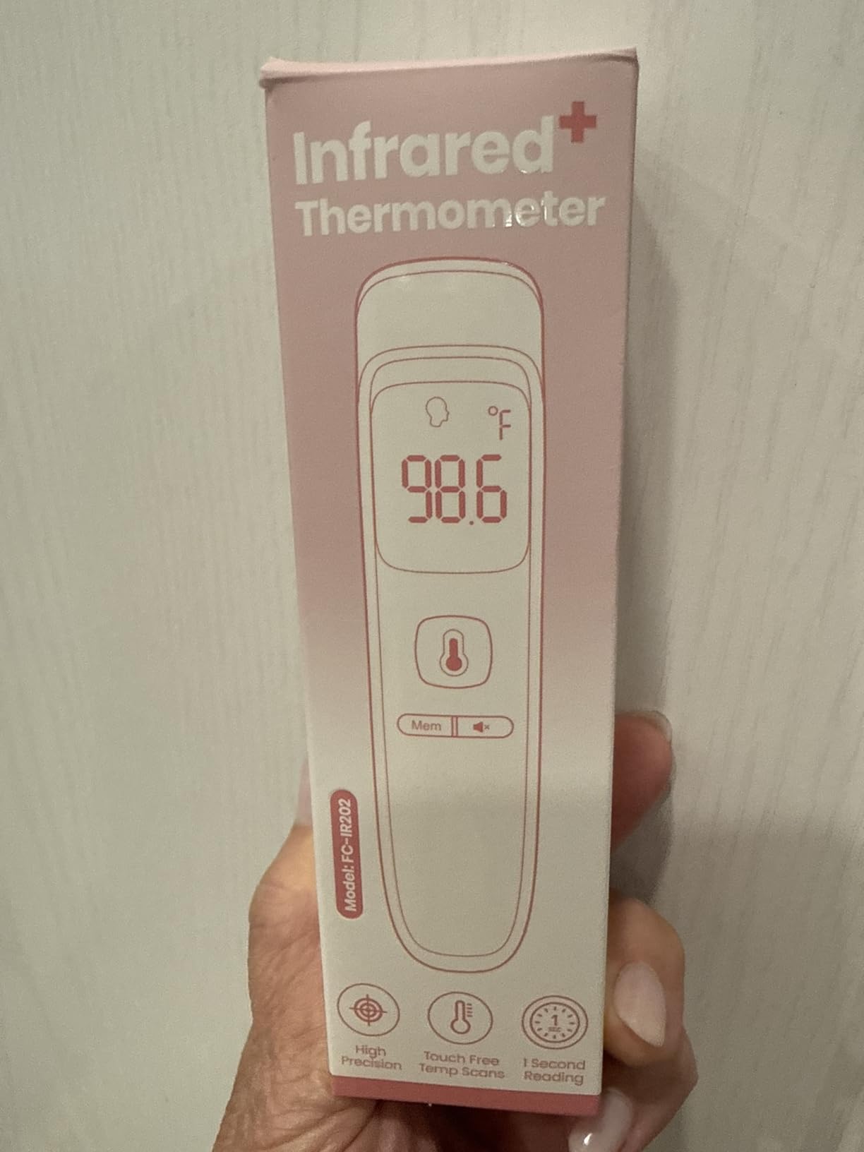 No-Touch Thermometer for Adults and Kids, Accurate Digital Baby Thermometer | 1s Fast Reading, Fever Alarm, Silent Mode, 35-Reading Memory, Forehead & Object Mode, AAA Battery Included, for Home & Clinic customer photo 2