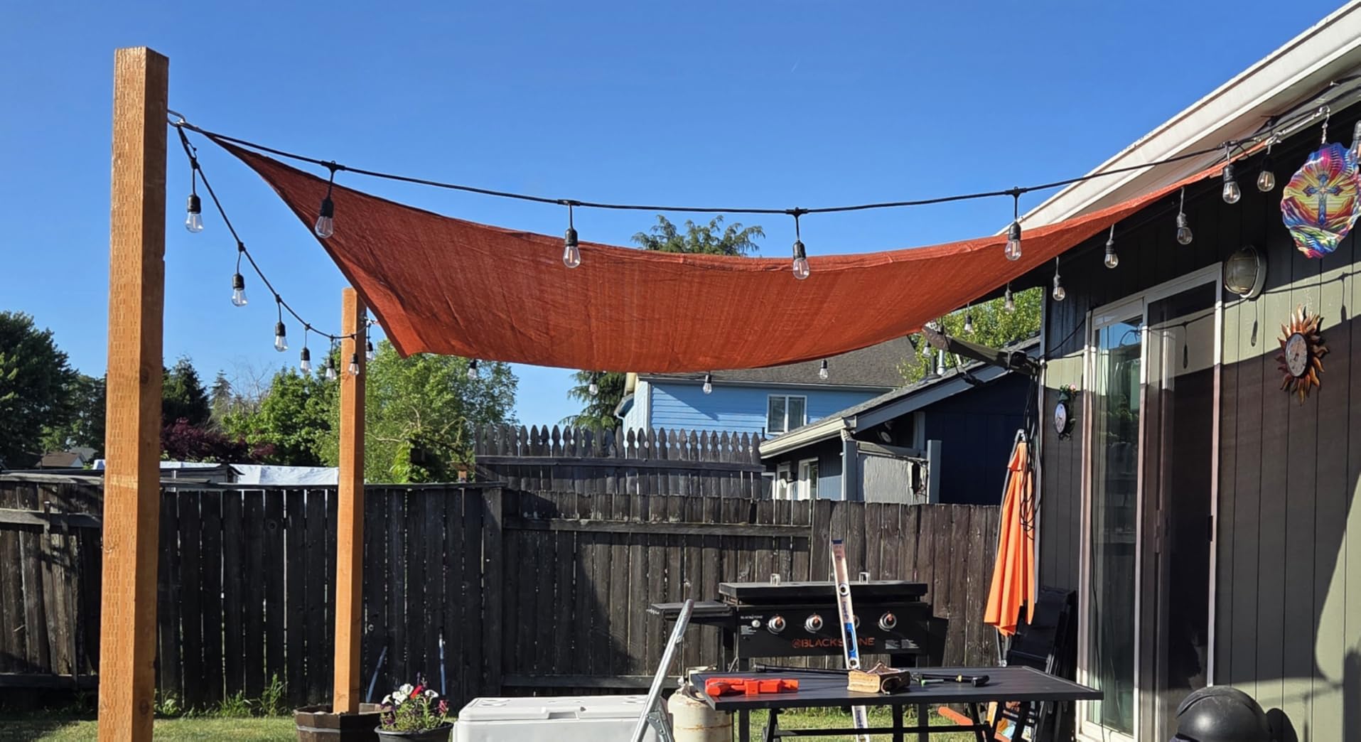 Artpuch Sun Shade Sail 16'x20' Sand Rectangle - Curved Edged, Commercial Grade 185GSM, Permeable Sunshade customer photo 1