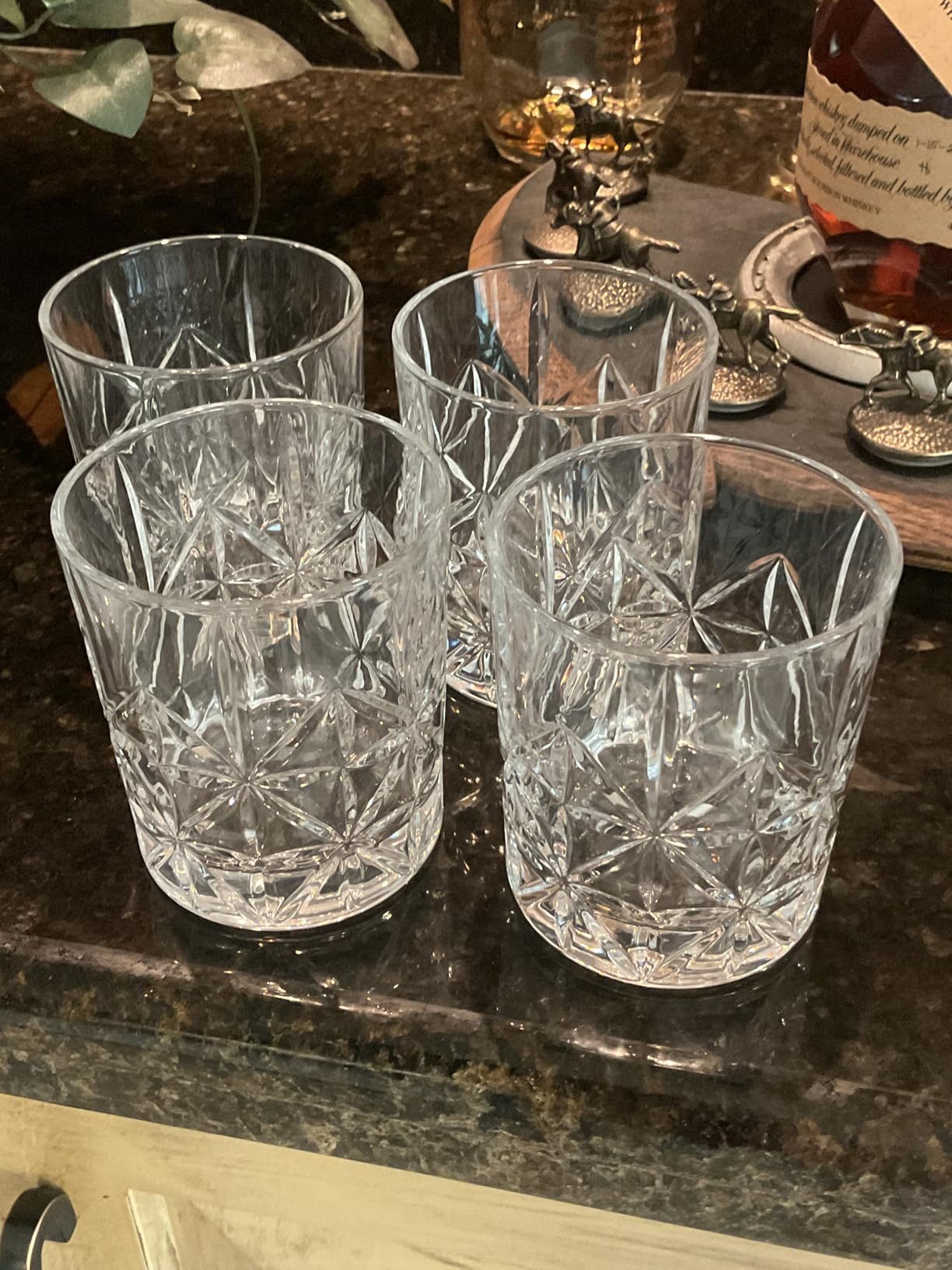 Whiskey Glass Set of 2, 10 oz Crystal Whiskey Glasses Thick Bottom Bourbon Gifts for Men, Old Fashioned Rocks Glasses Tumbler for Scotch, Cocktail, Father's Day for Men customer photo 2