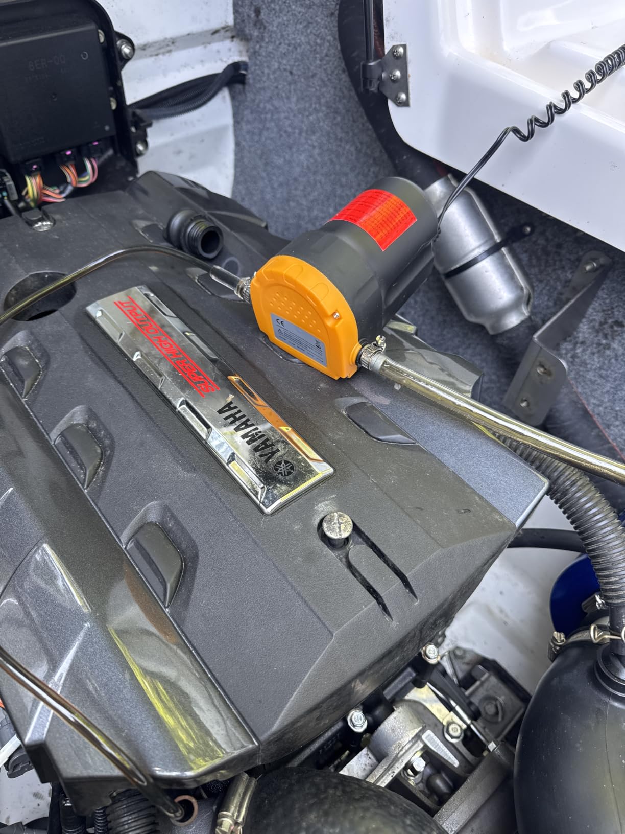 Amarine Made Oil Pump, Oil Extractor Pump 12V 60W Oil Removal Pump for Fluid Change, Electric Oil Change Transfer Pumps, Easily Scavenge Fluid from Cars, Motorcycles, RVs, Boats, and lawn Equipment customer photo 2