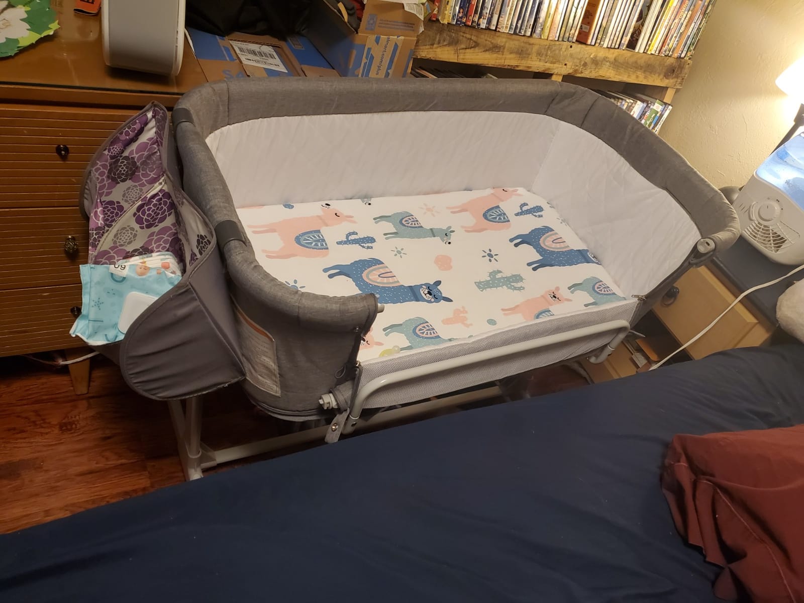 KoolerThings 3 in 1 Baby Bassinet, Bedside Sleeper, & Playpen, Easy Folding Portable Crib (Grey)- KoolaBaby (Bassinet) customer photo 2