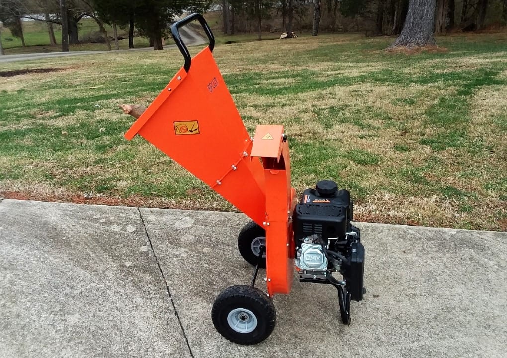 C30 Wood Chipper Shredder Mulcher 7 HP 212cc Heavy Duty Rotor Engine Gas Powered 3 inch Max Wood Diameter Capacity 20:1 Reduction Ratio customer photo 1