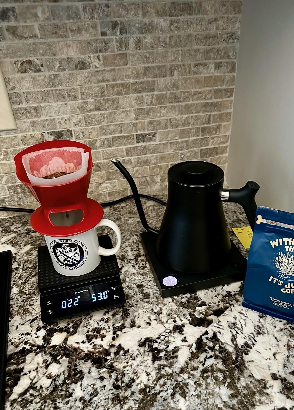 KitchenTour Coffee Scale with Timer 3kg/0.1g High Precision Pour Over Drip Espresso Scale with Back-Lit LCD Display (Batteries Included) customer photo 2