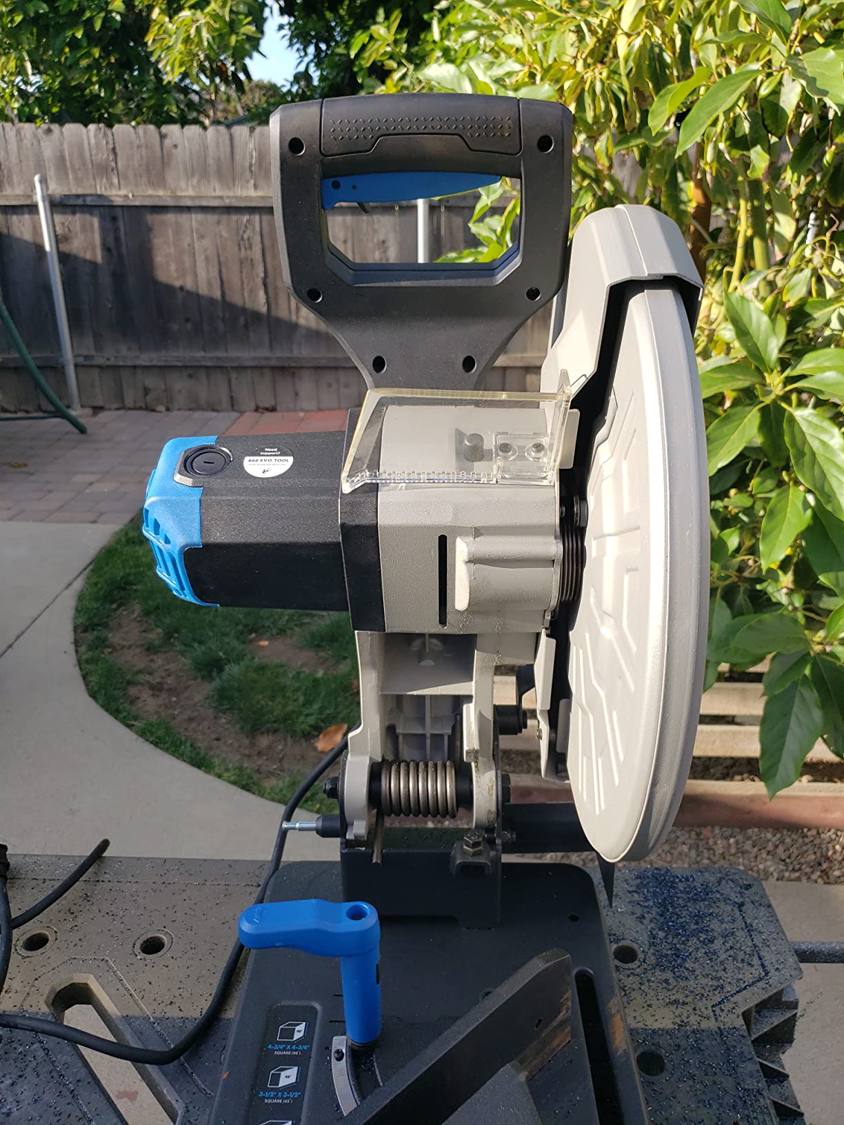 Evolution S355CPSL - Heavy Duty 14 Inch Metal Cutting Chop Saw W/ 14 Inch Carbide-Tipped Blade | Dry Cut | Miter 45° | Chop Saw For Cutting Metal - Accurate. Powerful. Reliable customer photo 1
