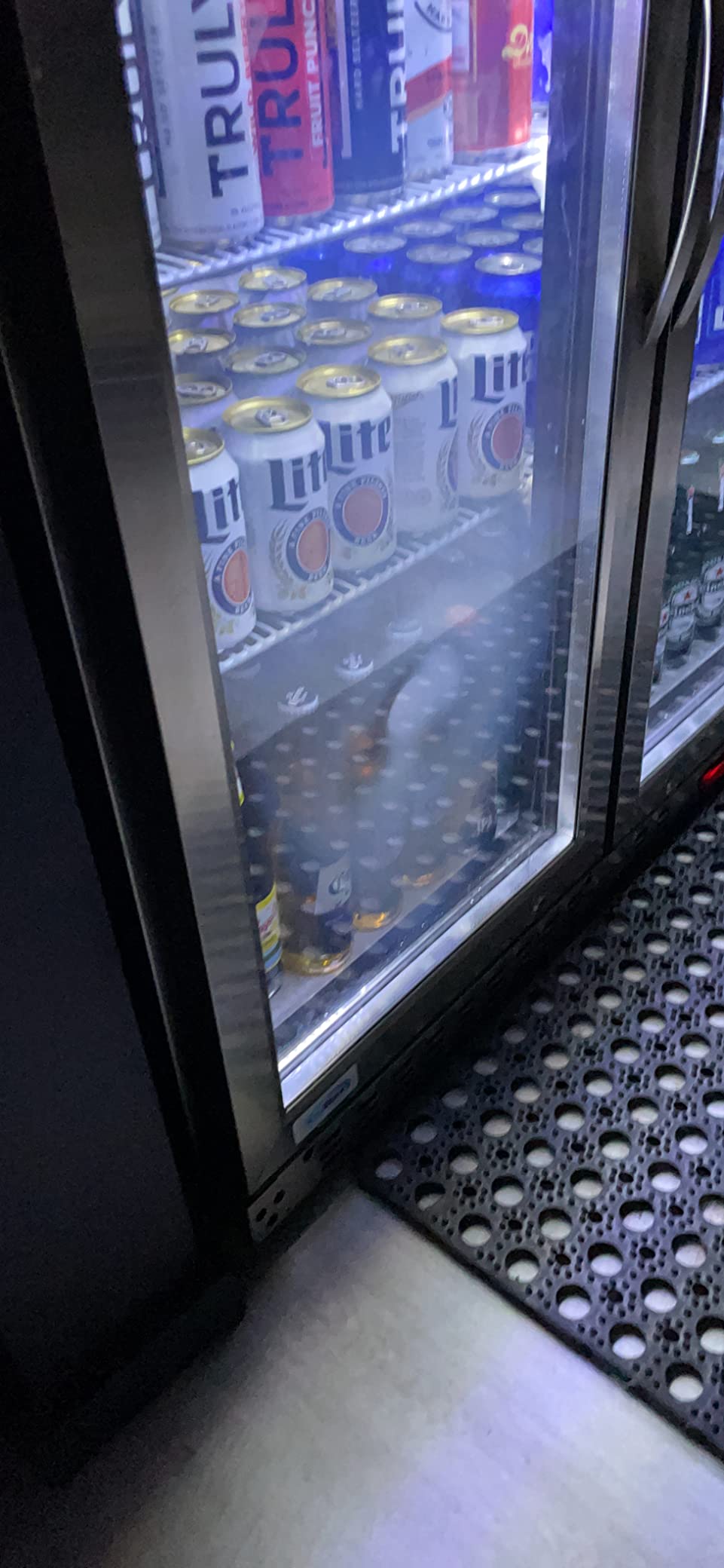 KoolMore - BC-3DSW-BK 3 Door Back Bar Cooler Counter Height Glass Door Refrigerator with LED Lighting - 11 cu.ft, Black customer photo 2