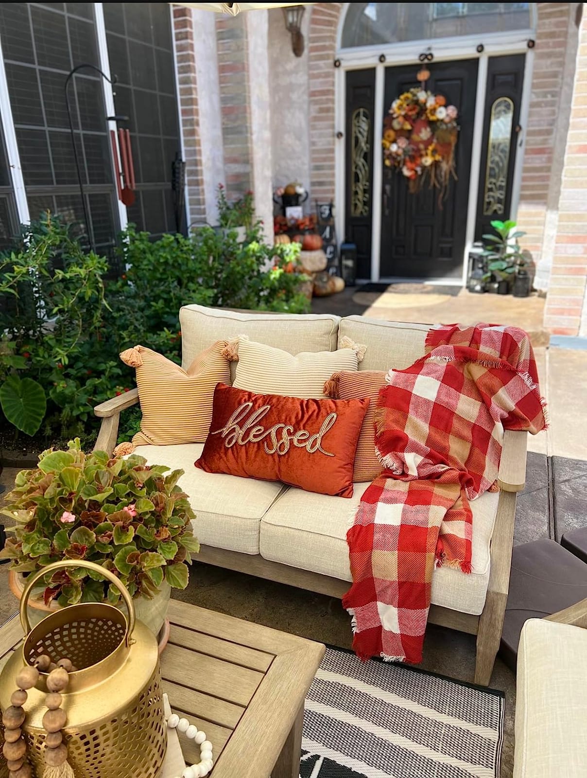 Signature Design by Ashley Wood Outdoor Coffee Table, Grayish Brown | Weather resistant eucalyptus wood, 5-step protective coating, Slatted top sheds rainwater, 50-in width, Gerianne Series customer photo 2