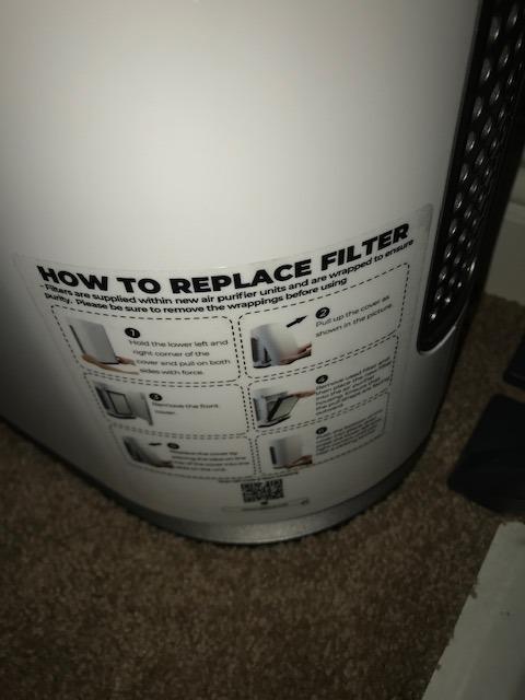 AZEUS Air Purifier for Wildfire Smoke, UV-C HEPA for Home Large Room, White | HEPA captures 99.97% ash, PM2.5 & pet dander, smoke filter, Ionic, Covers 2160 sq ft, Smart sensor, Quiet mode, Filter alert customer photo 2