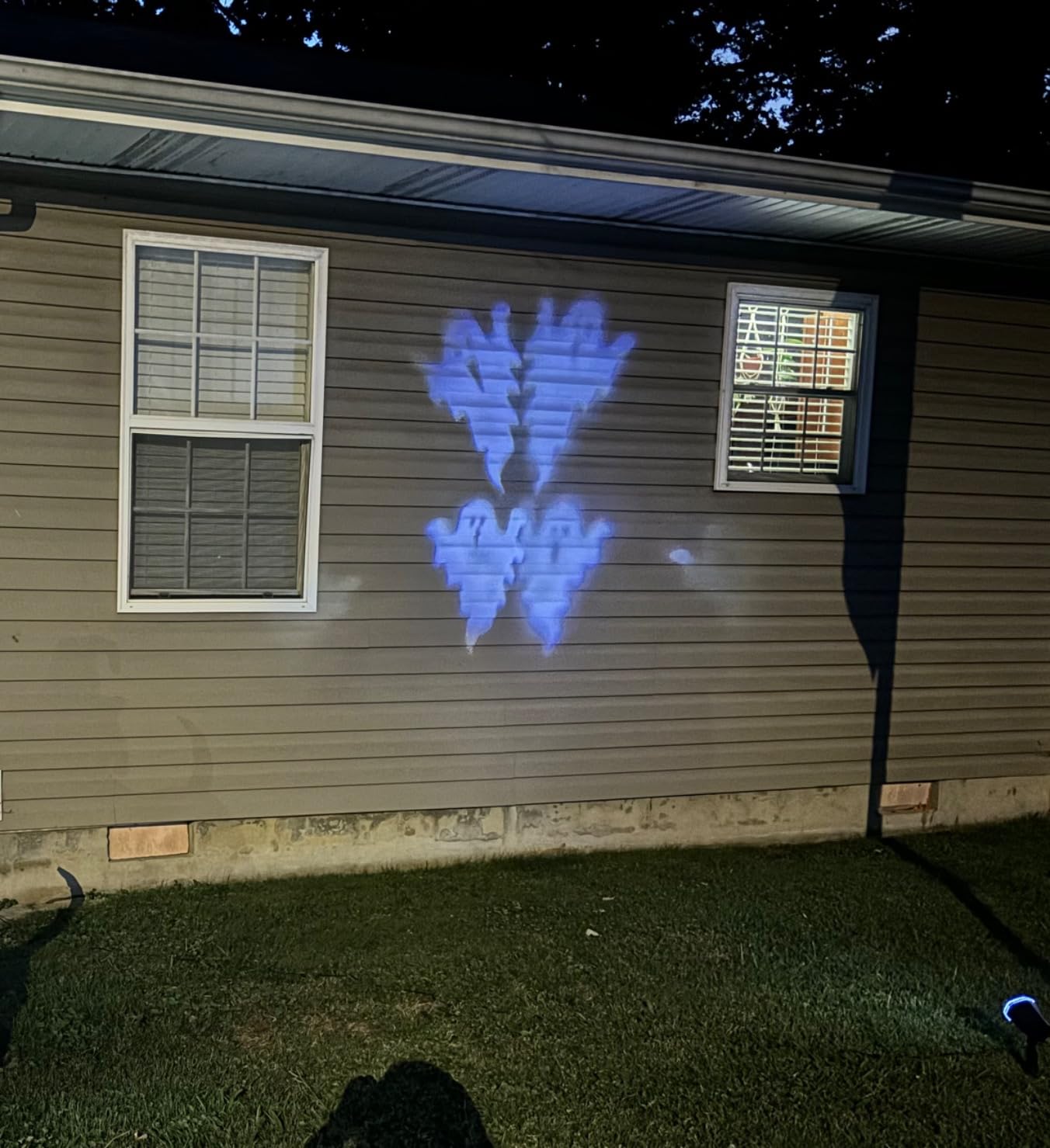 PEIDUO Halloween Projector Lights, Rotating Ghost Projector Halloween, Waterproof Outdoor Halloween Projector, Landscape, Yard, Patio, Garden, Party Decor customer photo 2