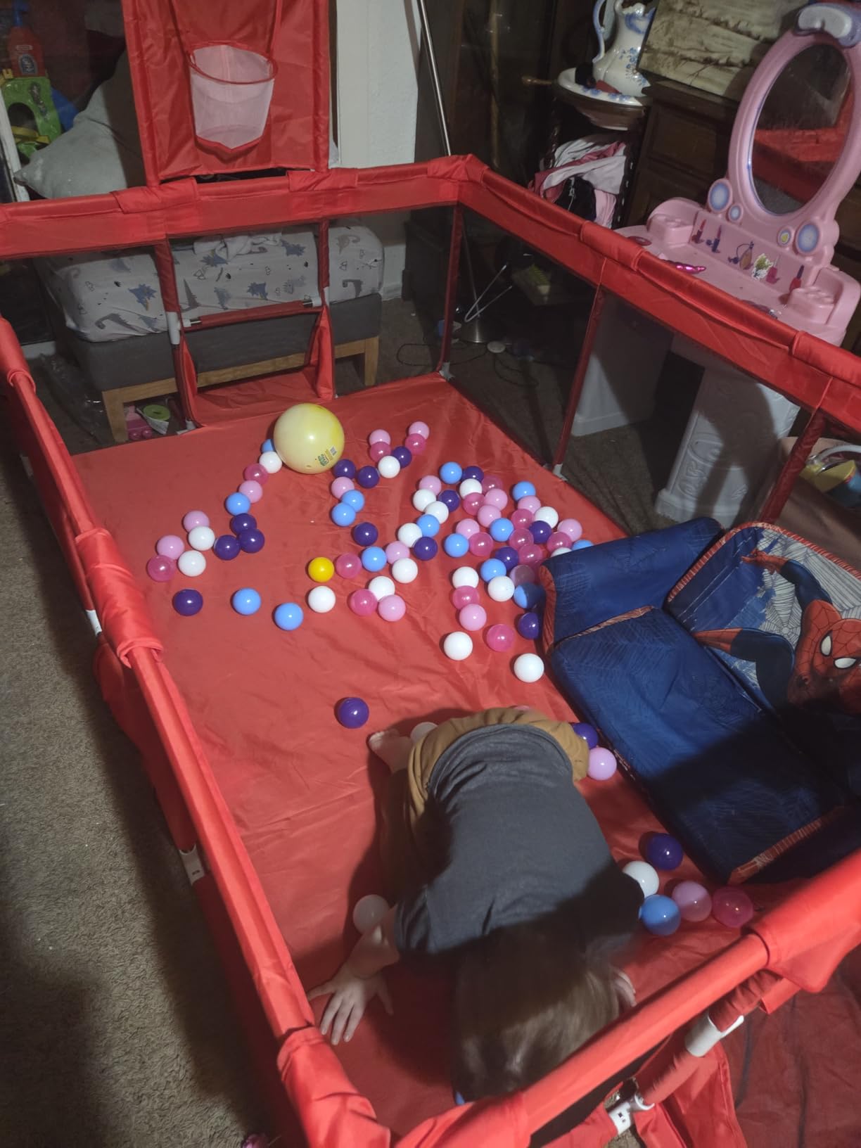 Gaorui Large Kids Baby Ball Pit - Portable Indoor Outdoor Baby Playpen Toddlers Children Safety Play Yard Fun Activities customer photo 1