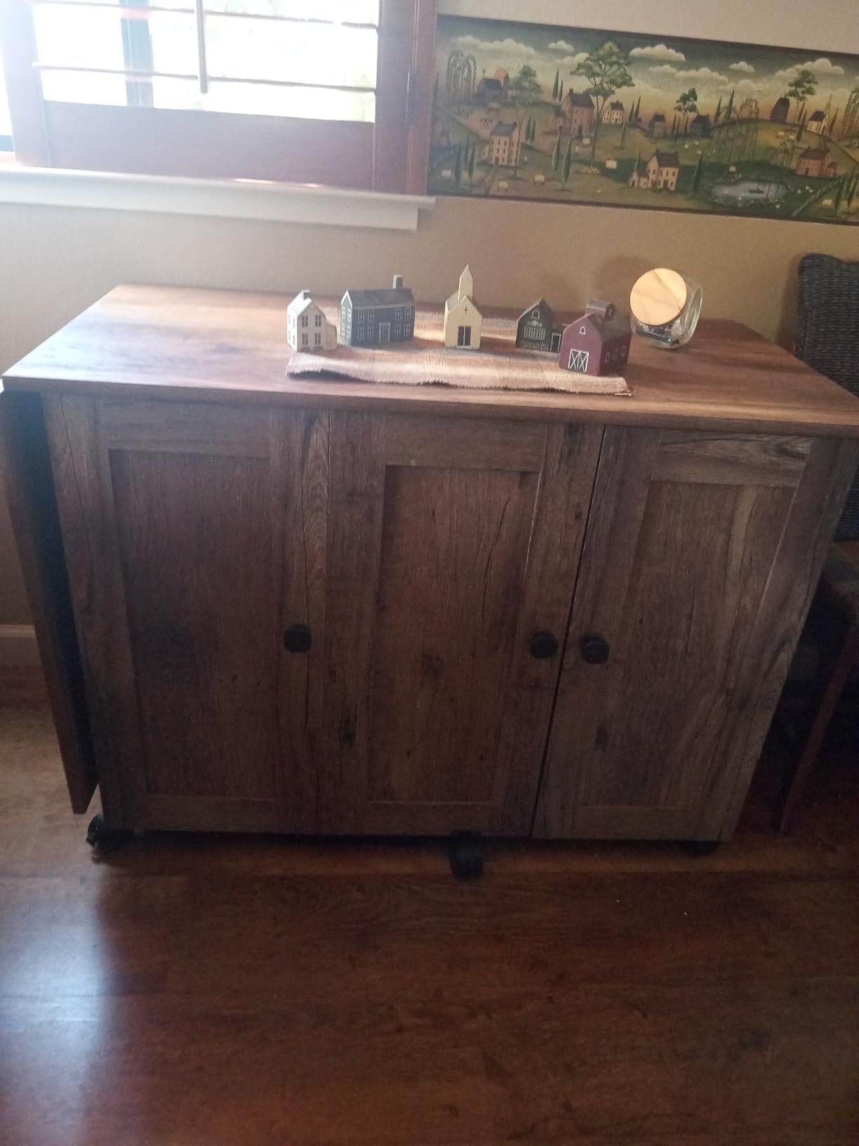 Sauder Miscellaneous Storage Sewing/Craft Cart/ Pantry cabinets, Vintage Oak finish customer photo 2