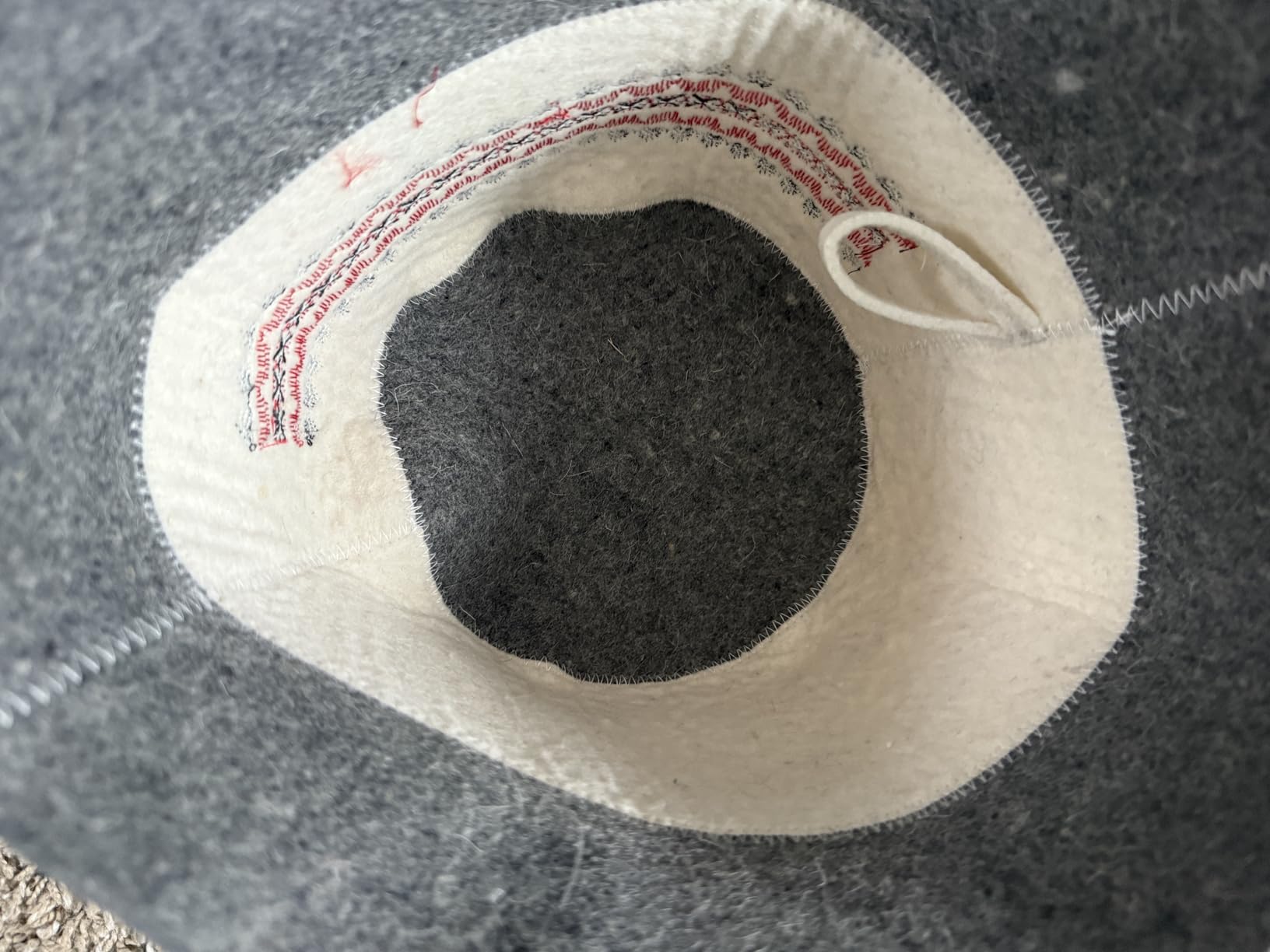 Sauna Hat Viking Banya Hat for Men - Finnish Ukraine Mens Sauna Hat for Women and Men Gray customer photo 2
