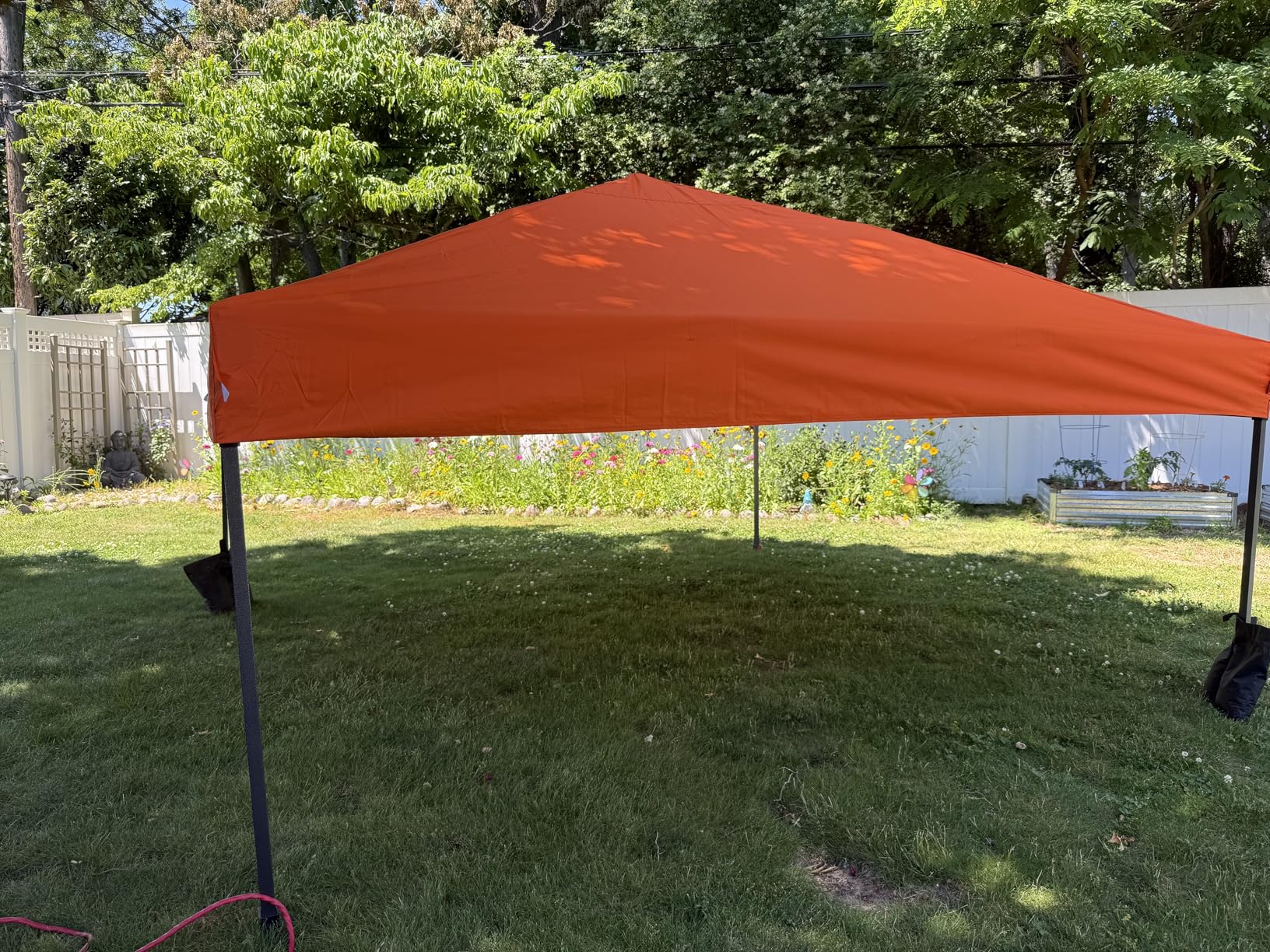 Best Choice Products 10x10ft Pop Up Canopy Tent, Outdoor Shade, 1 Person 1 Minute Set Up, Carry Case, 4 Weight Bags - Navy Blue customer photo 1